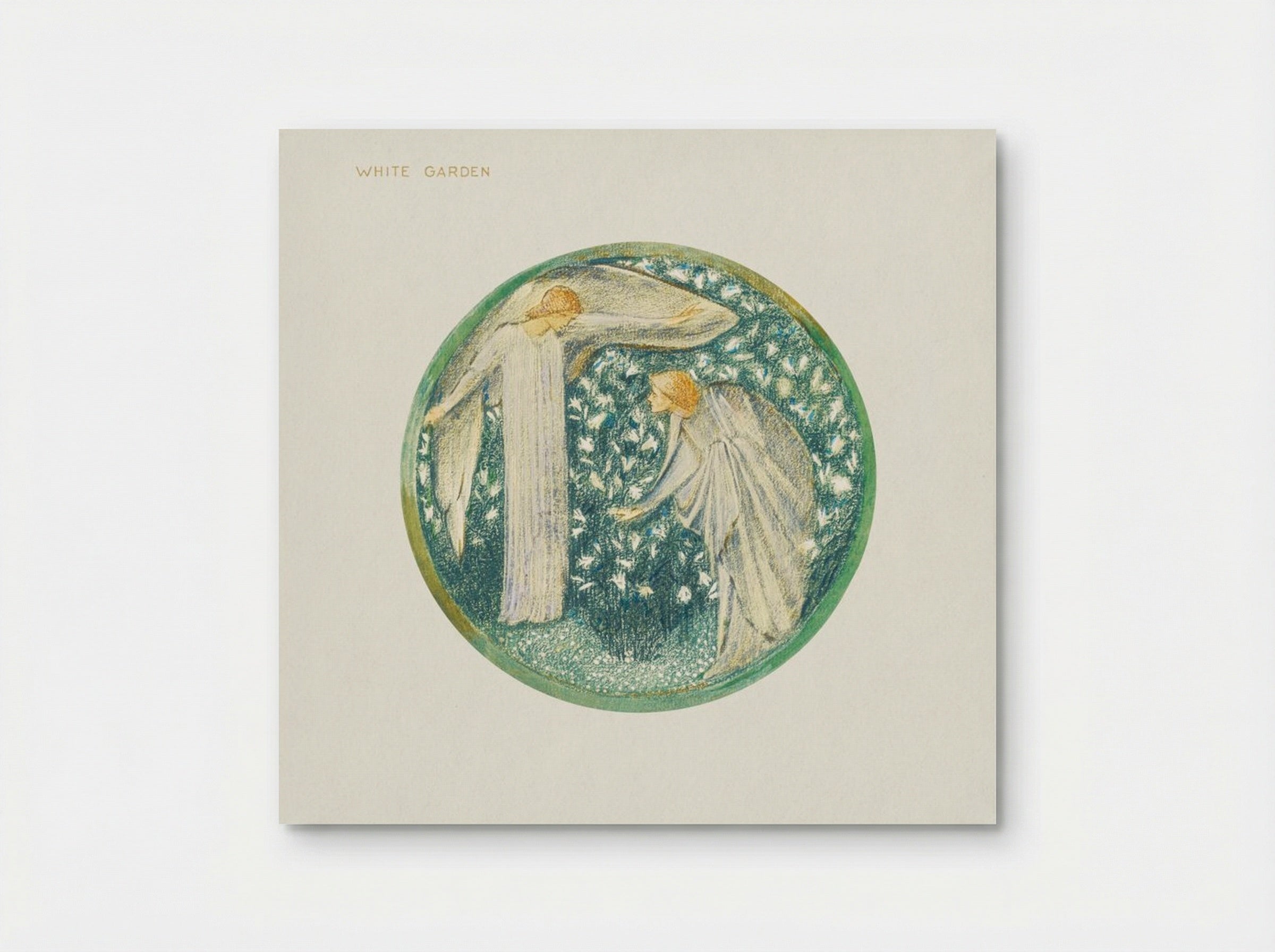 White Garden from The Flower Book - Edward Burne-Jones - Poster