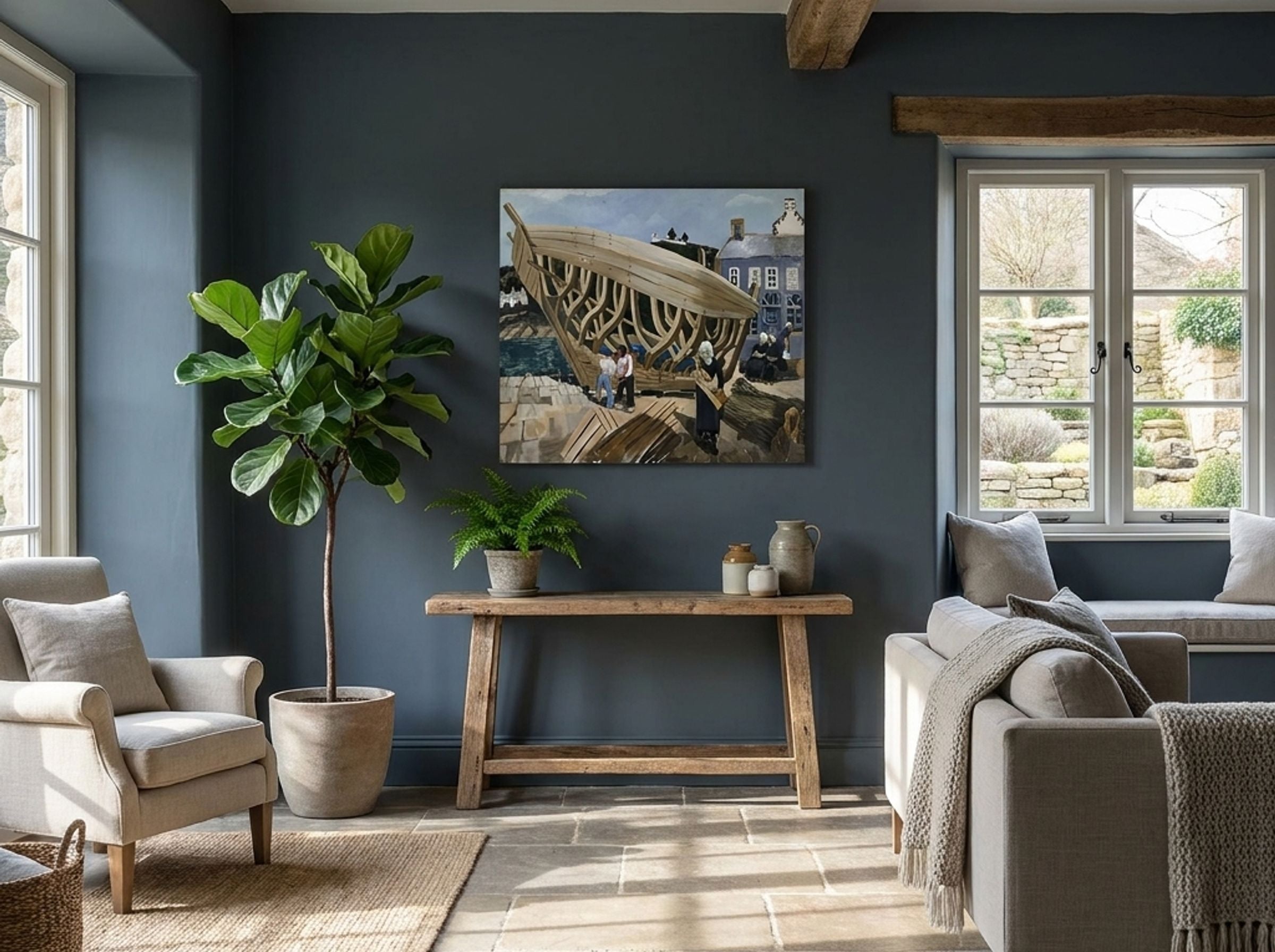 Building the Boat, Tréboul - Christopher Wood - Lifestyle