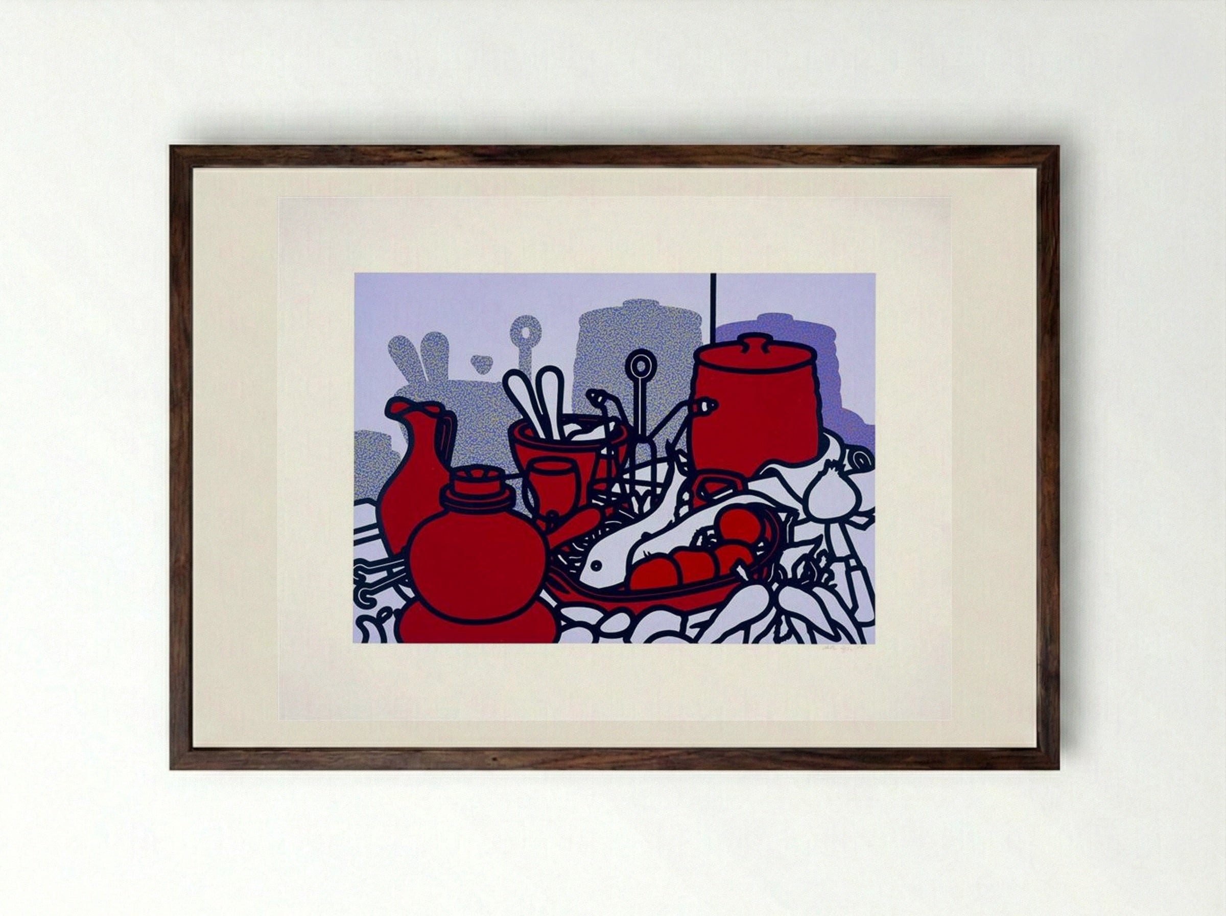 Glazed Earthenware - Patrick Caulfield - Framed Print Dark Wood