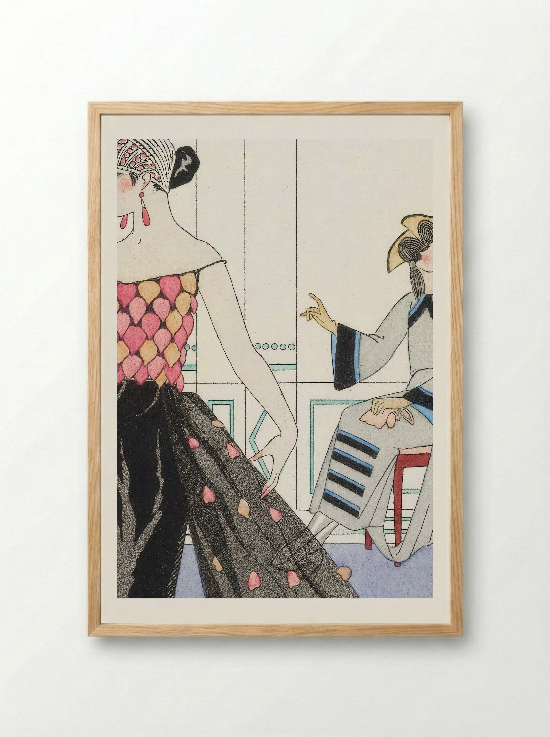 La Toilette Délicieuse - George Barbier - Framed Print Wood