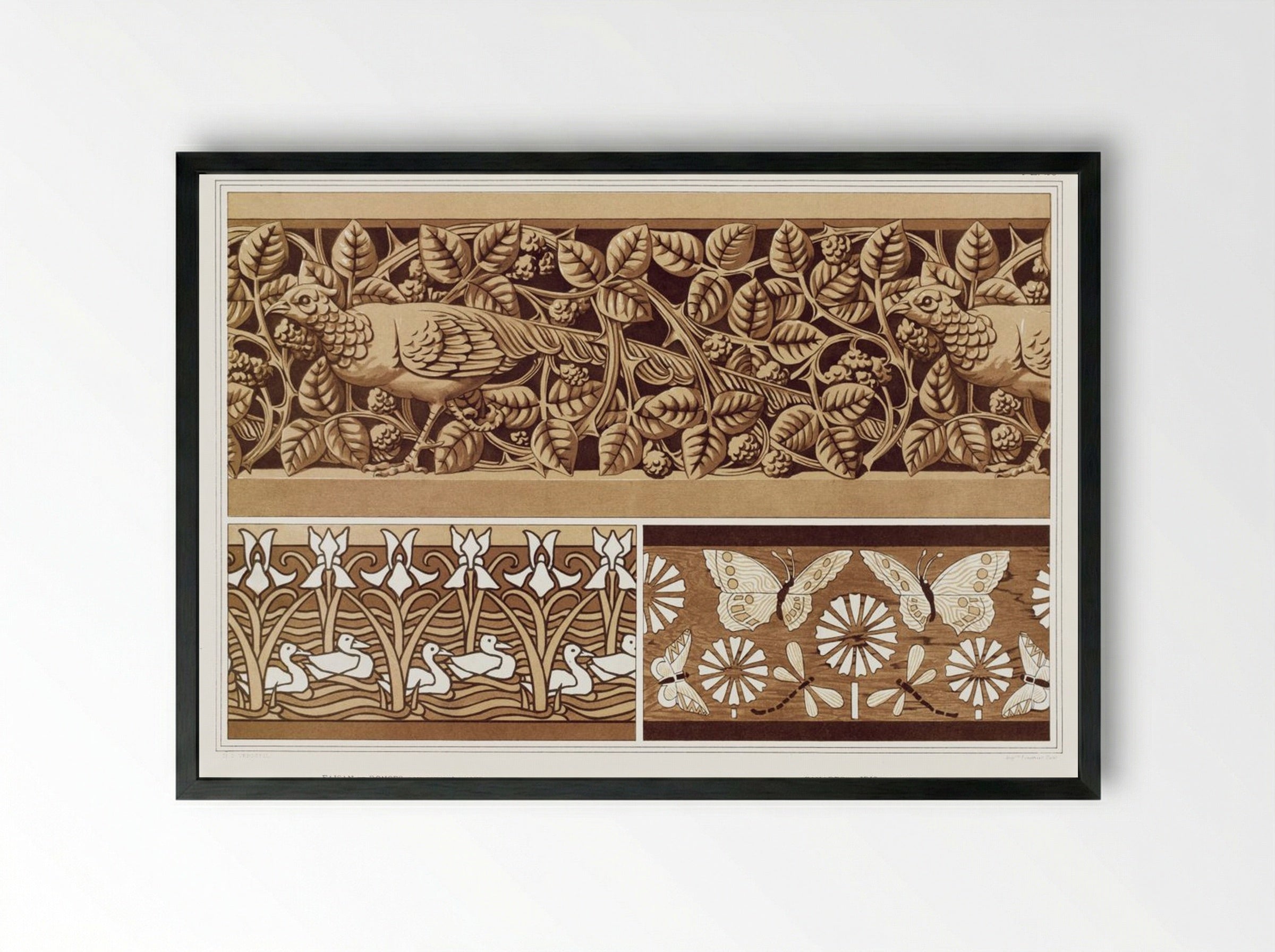 L'Animal dans la Décoration, Plate 20 - Maurice Pillard Verneuil - Framed Print Black