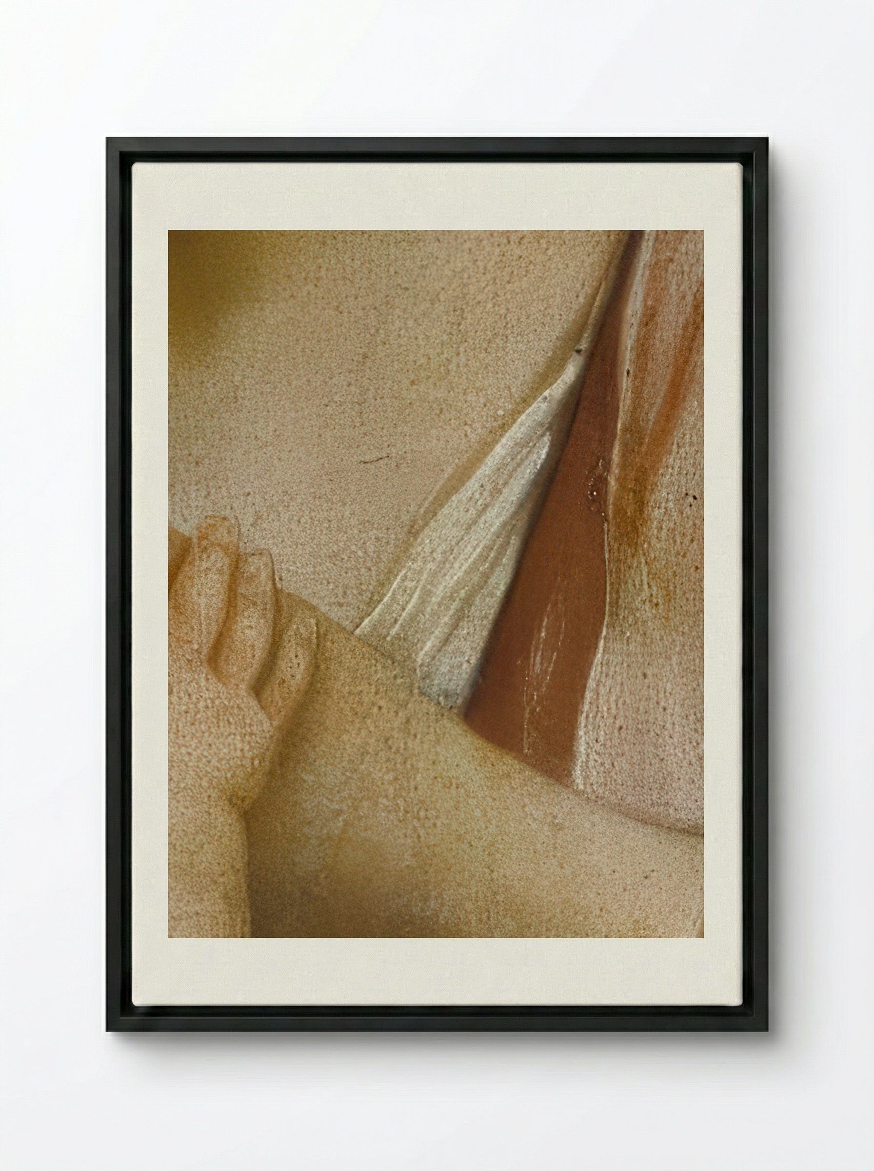 Virgin and Child - Elisabetta Sirani - Framed Canvas Black