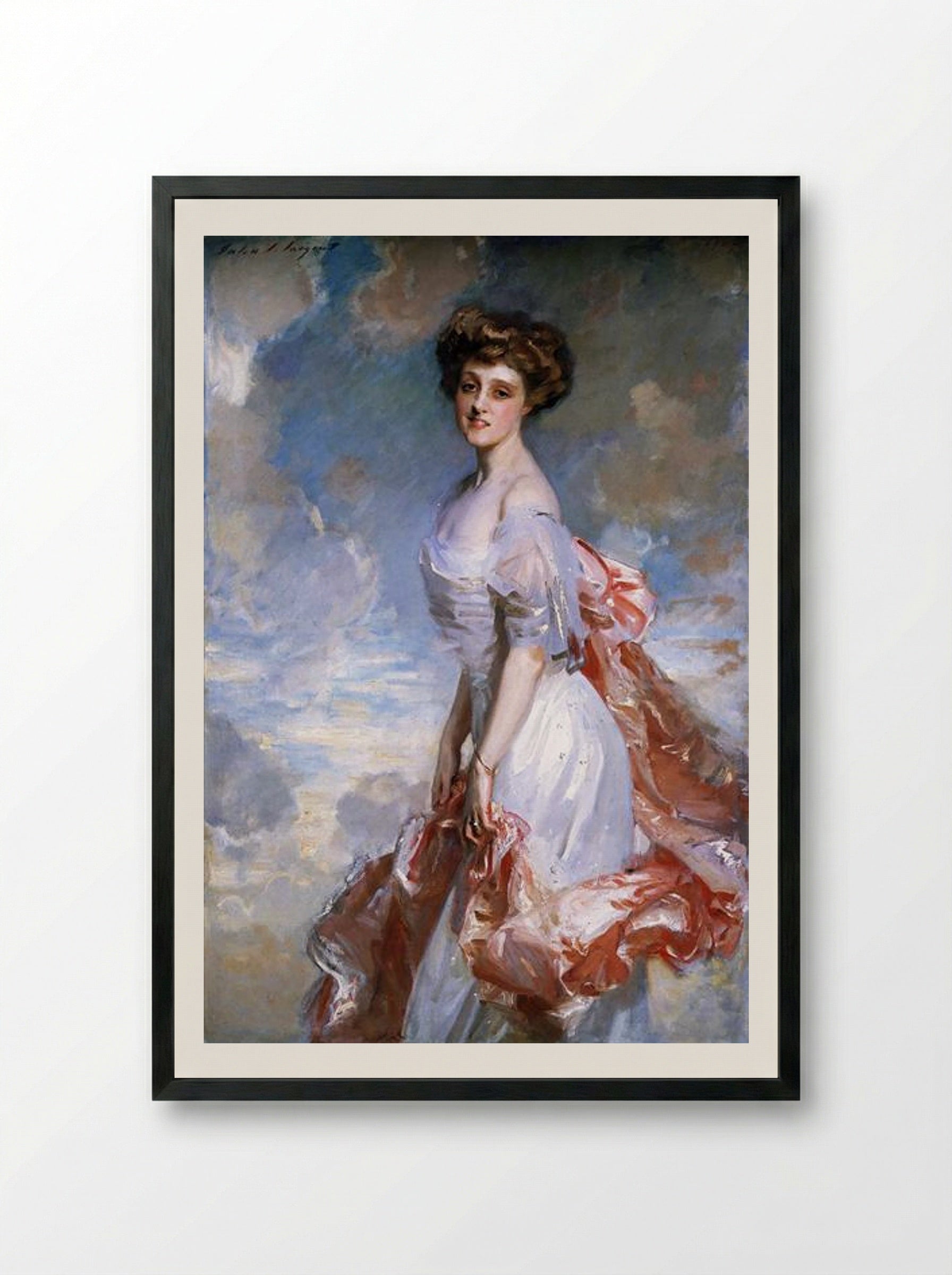 Mathilde Townsend - John Singer Sargent - Framed Print Black