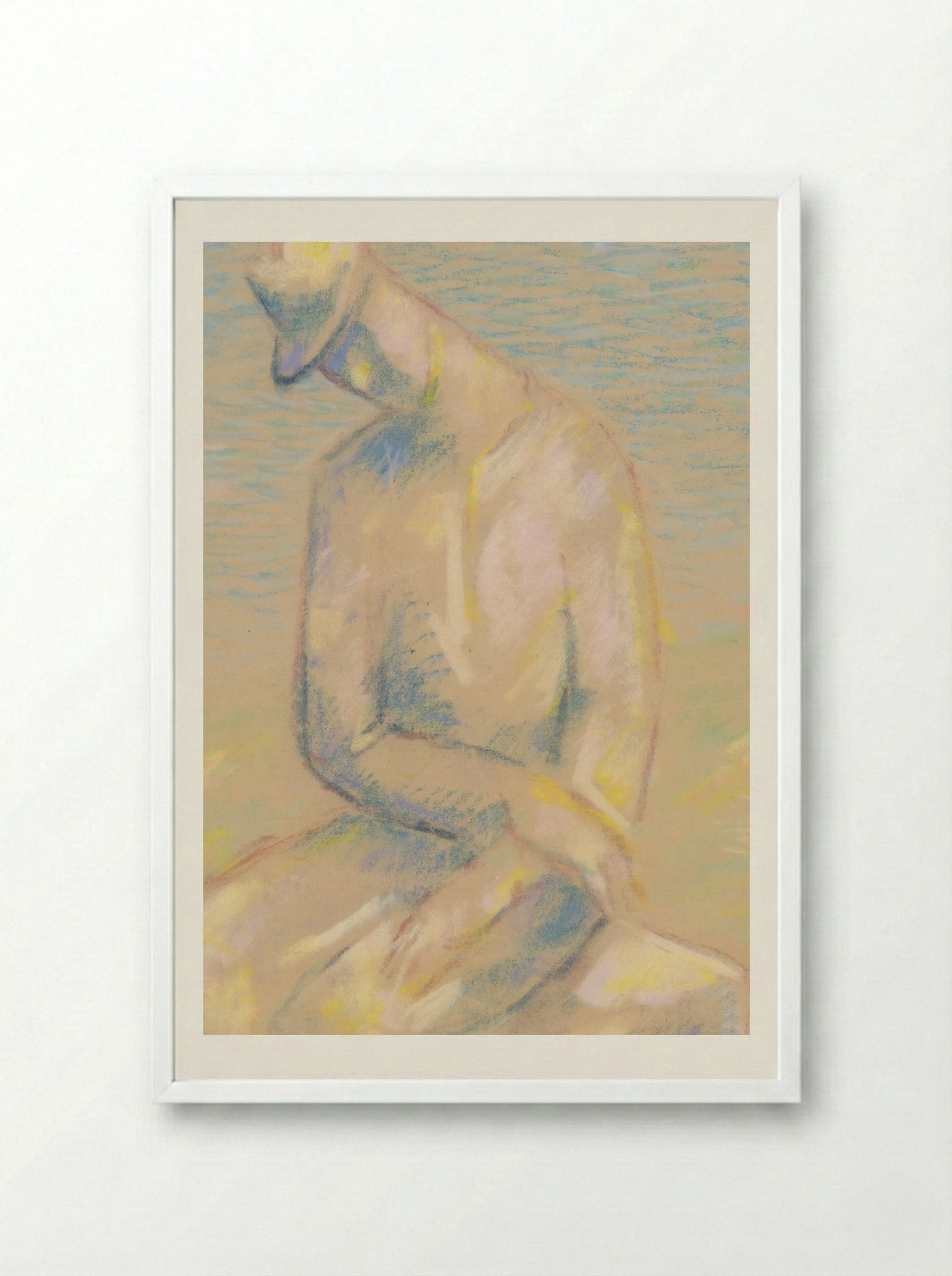 Emigrant - Mikuláš Galanda - Framed Print White