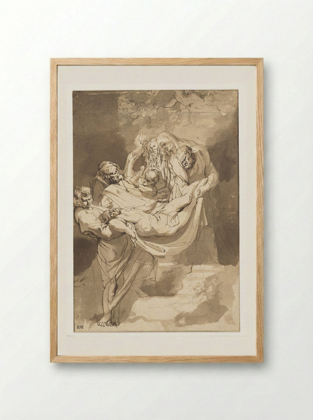 The Entombment - Peter Paul Rubens - Framed Print Wood