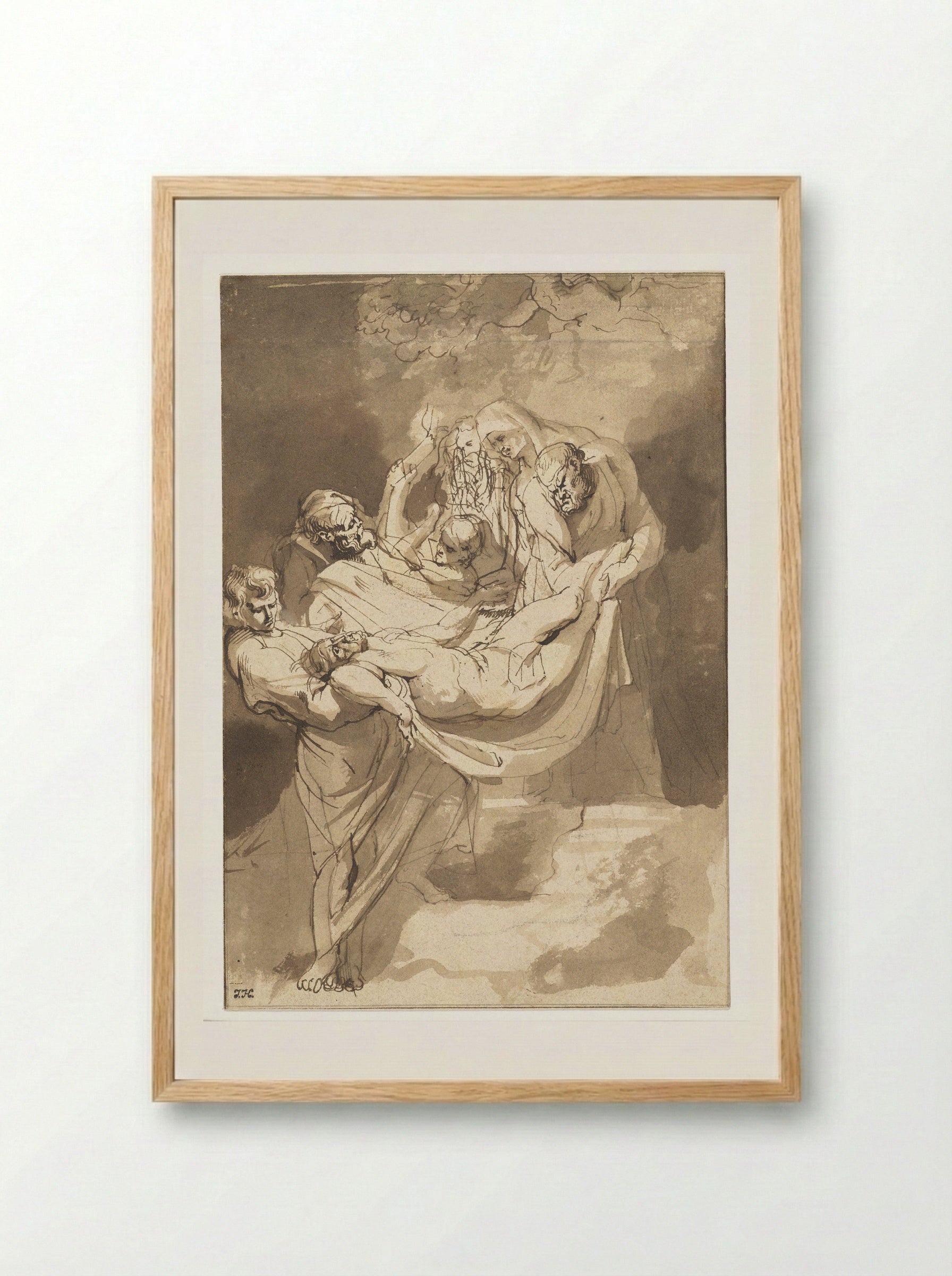 The Entombment - Peter Paul Rubens - Framed Print Wood