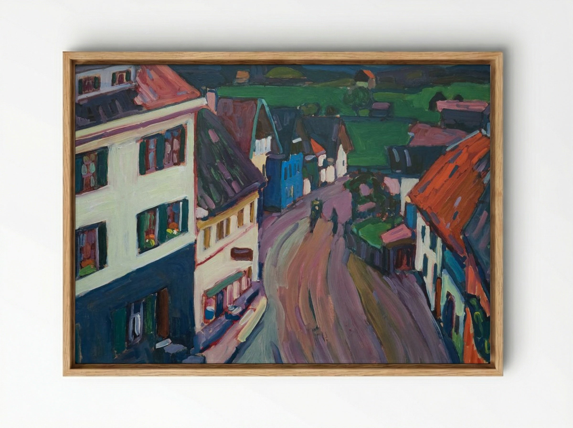 View from the Window of the Griesbräu - Alexej von Jawlensky - Framed Canvas Wood