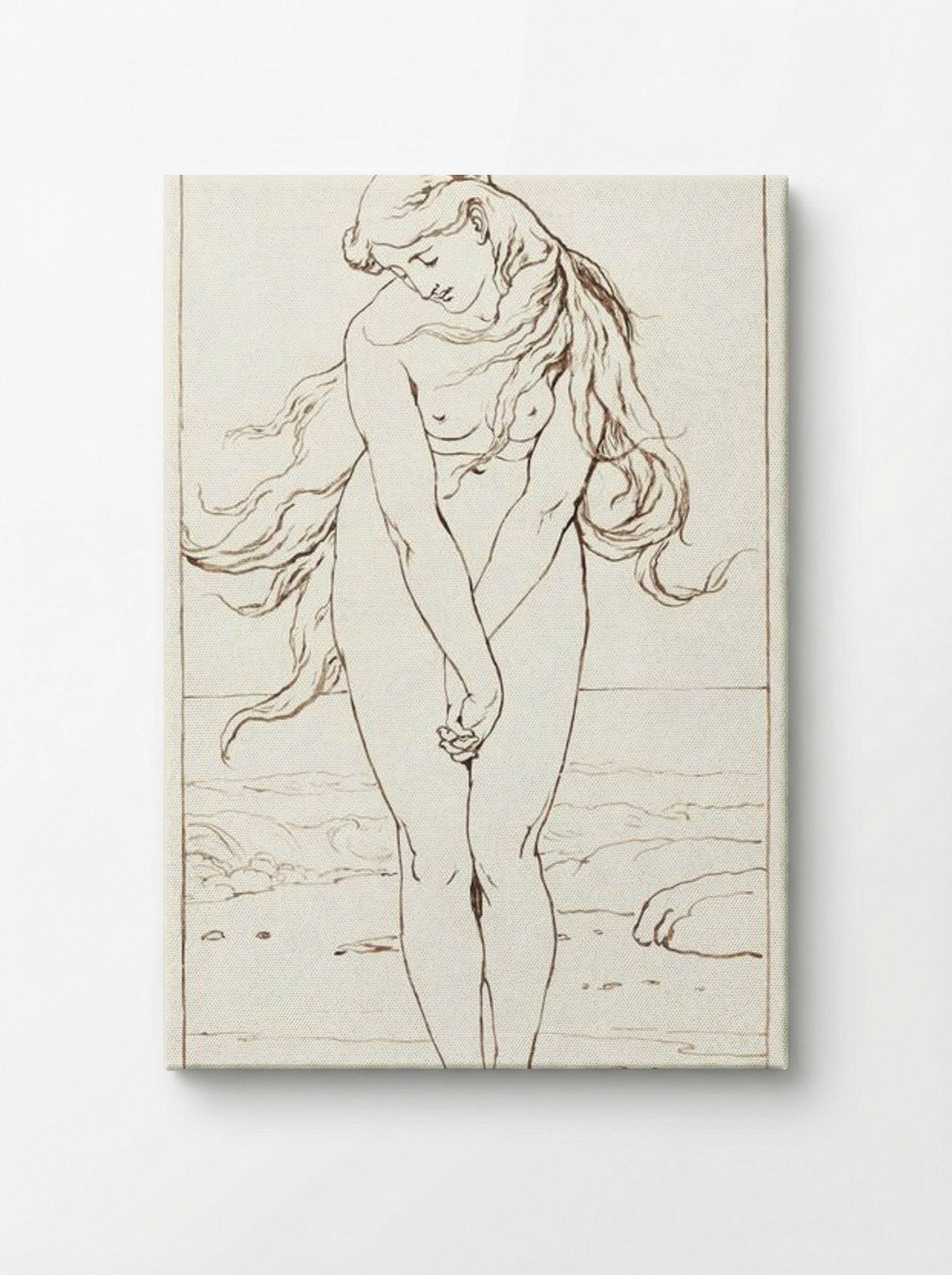 Standing Nude with Crossed Arms - John Dawson Watson - Canvas