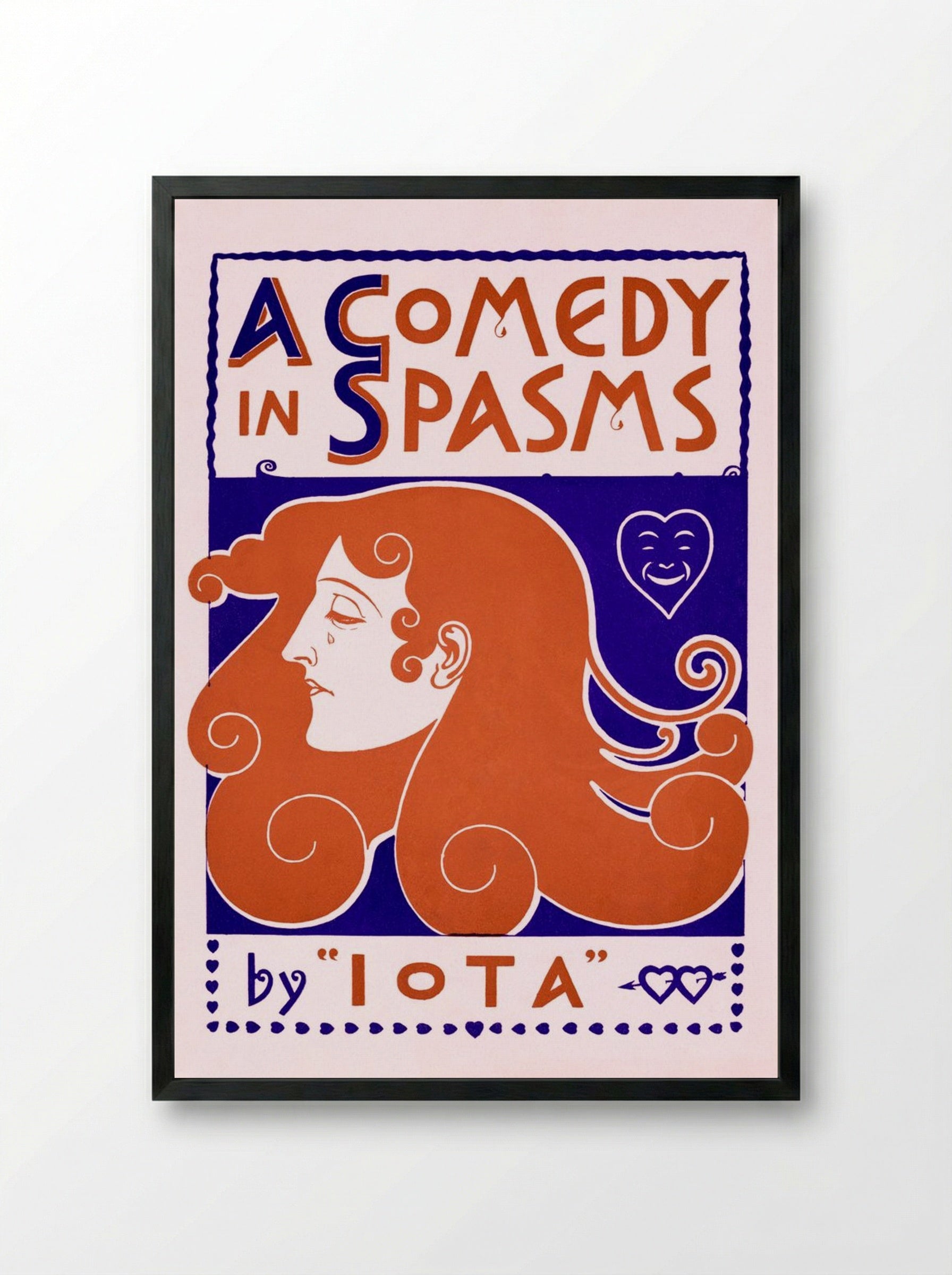 A Comedy in Spasms - Iota (Kathleen Mannington Hunt Caffyn) - Framed Print Black