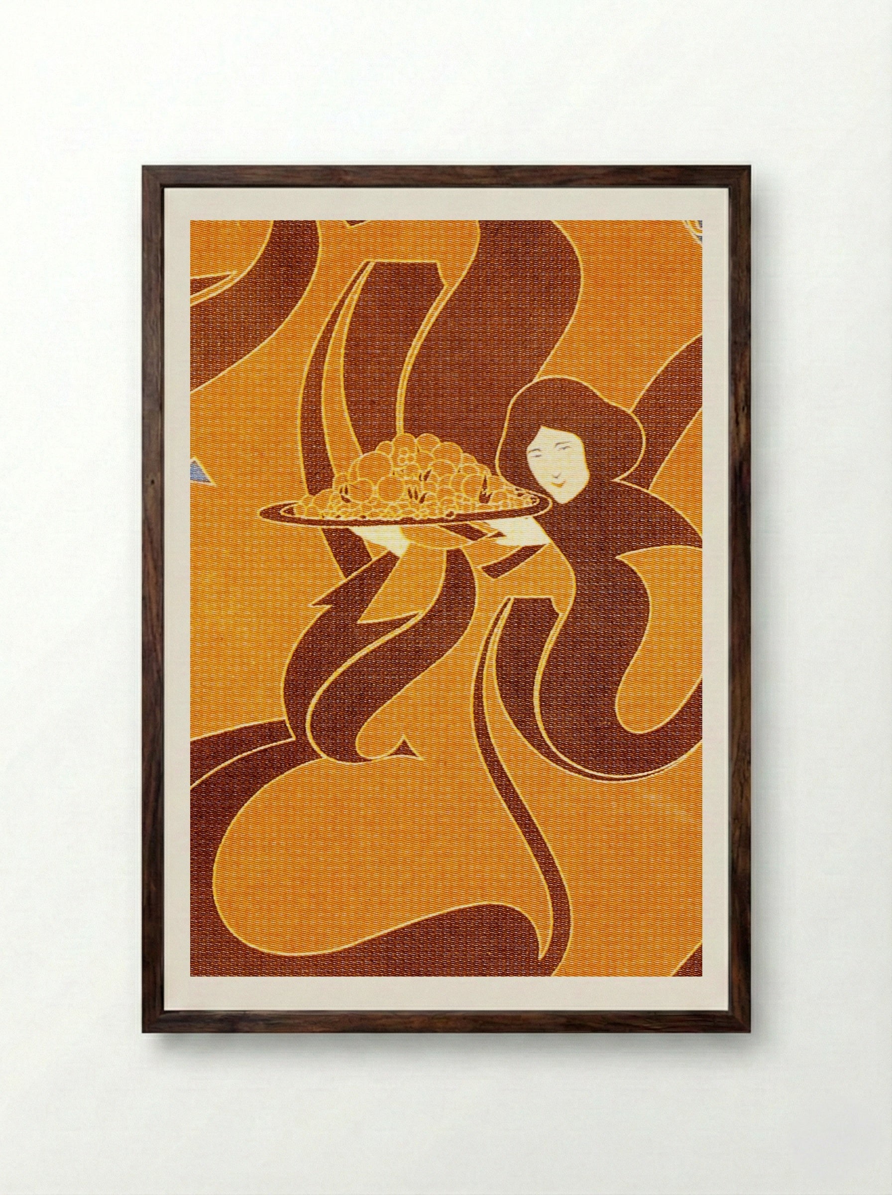 The Chap-Book, Thanksgiving Number, November 1895 - William H. Bradley - Framed Print Dark Wood