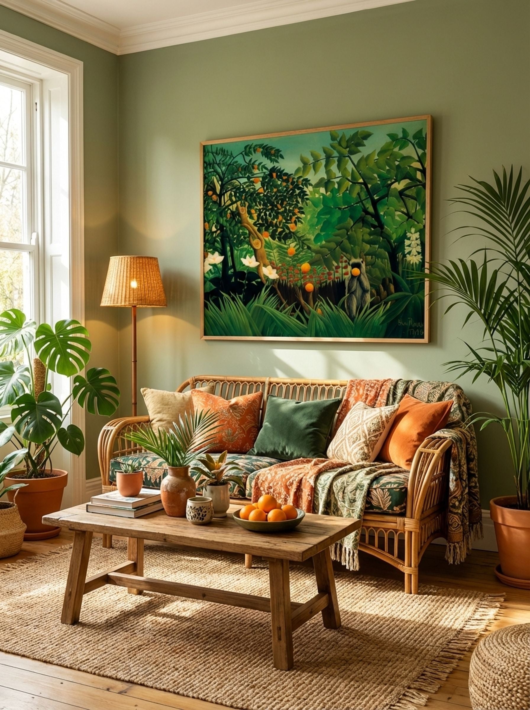 Exotic Landscape by Henri Rousseau – Naïve Art Tropical Fantasy Print - Lifestyle