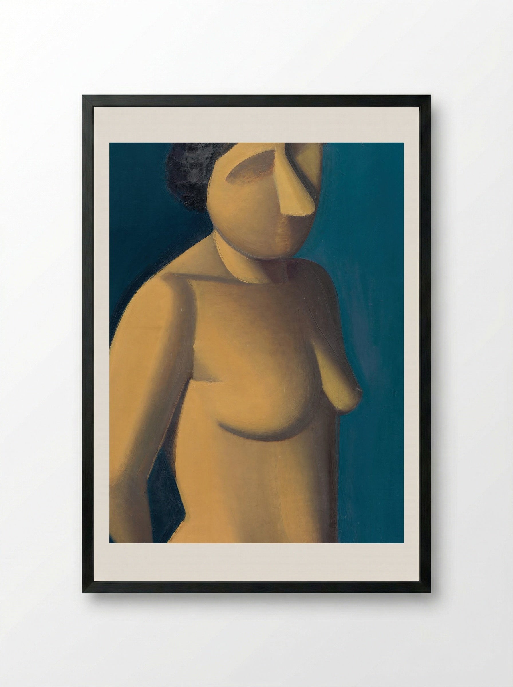 Female Model - Vilhelm Lundstrøm - Framed Print Black