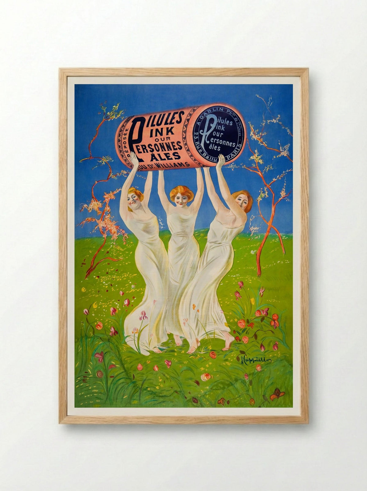 Pillules Ink Our Personnes Ales - Henri Thiriet - Framed Print Wood