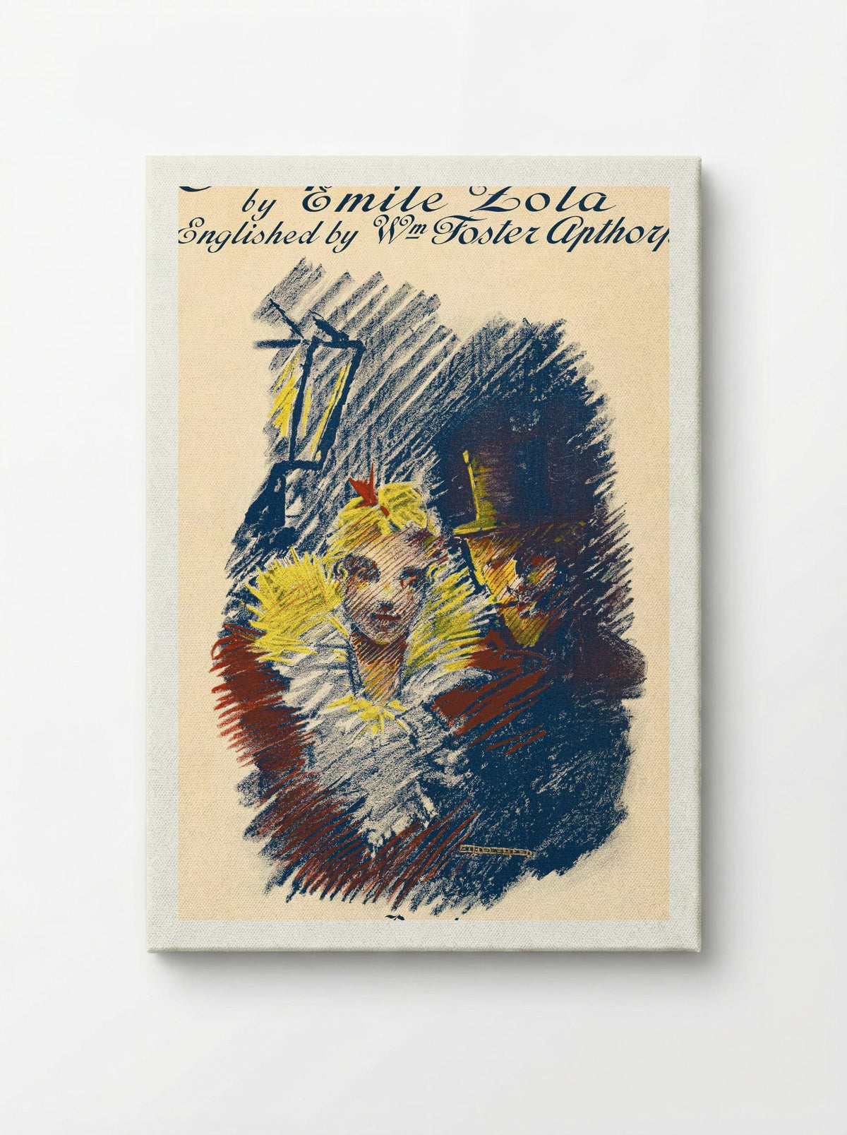Jacques Damour by Emile Zola - Ethel Reed - Canvas