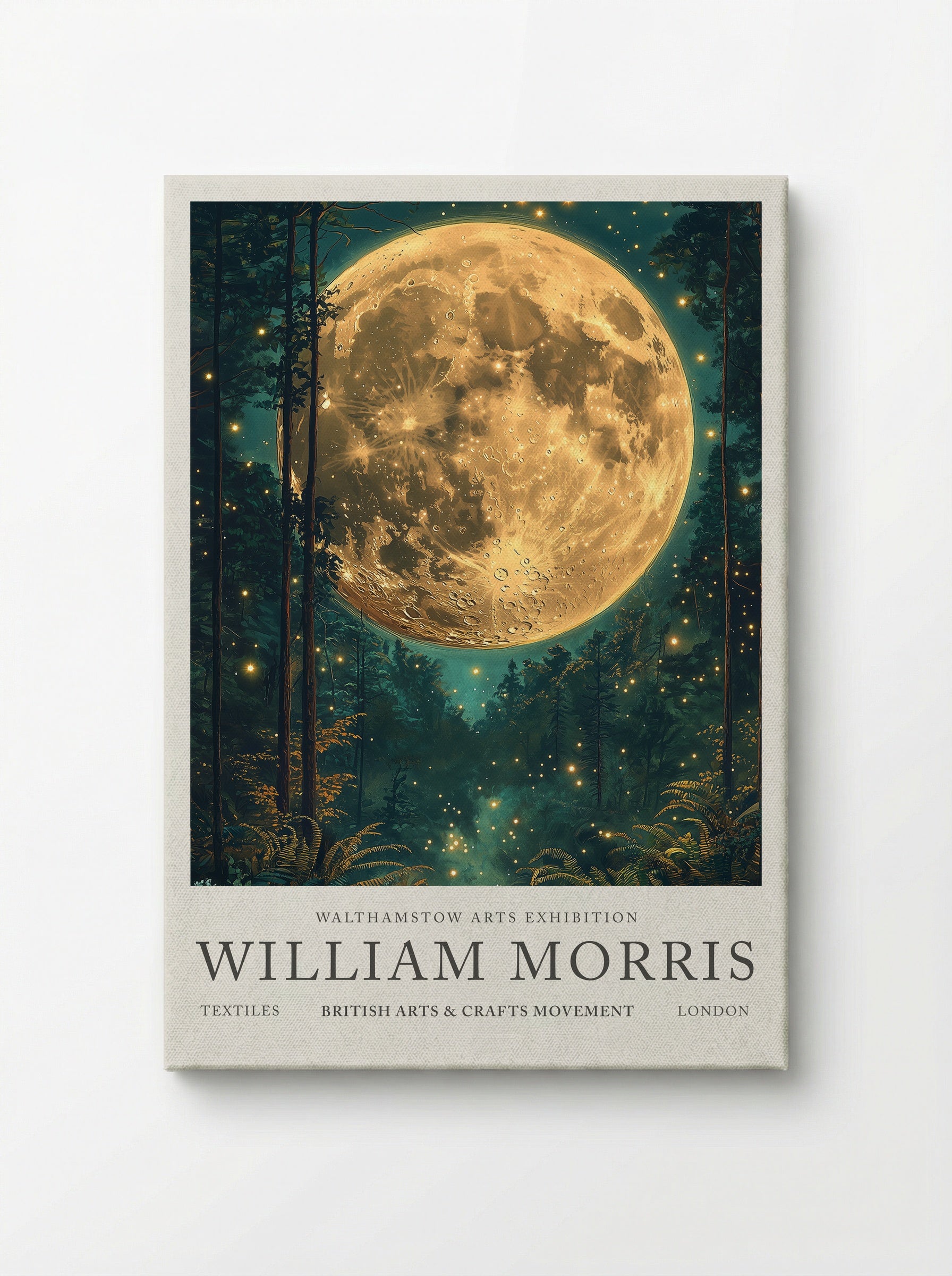 Moonlit Forest - William Morris