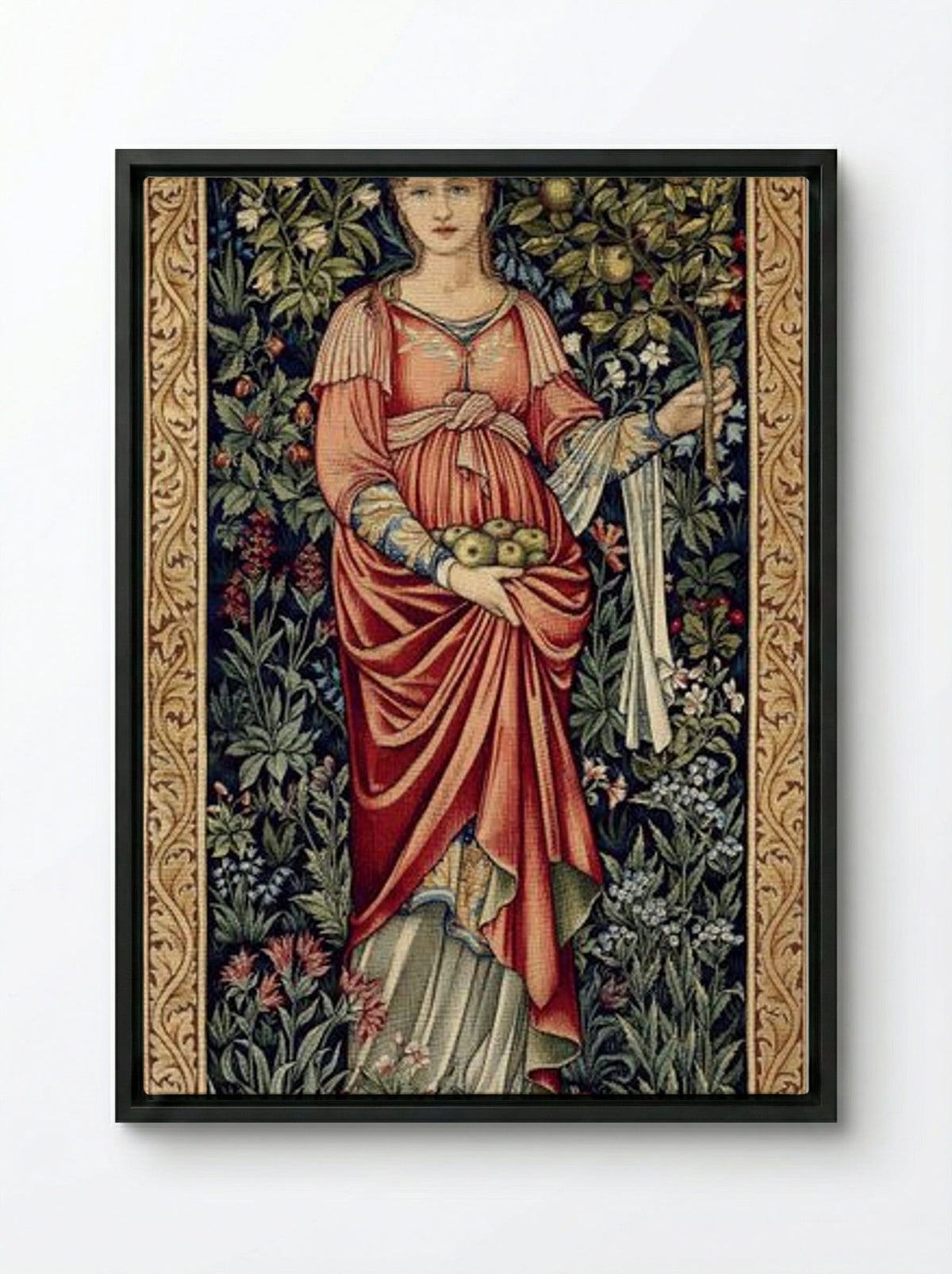 Pomona - Edward Burne-Jones - Framed Canvas Black