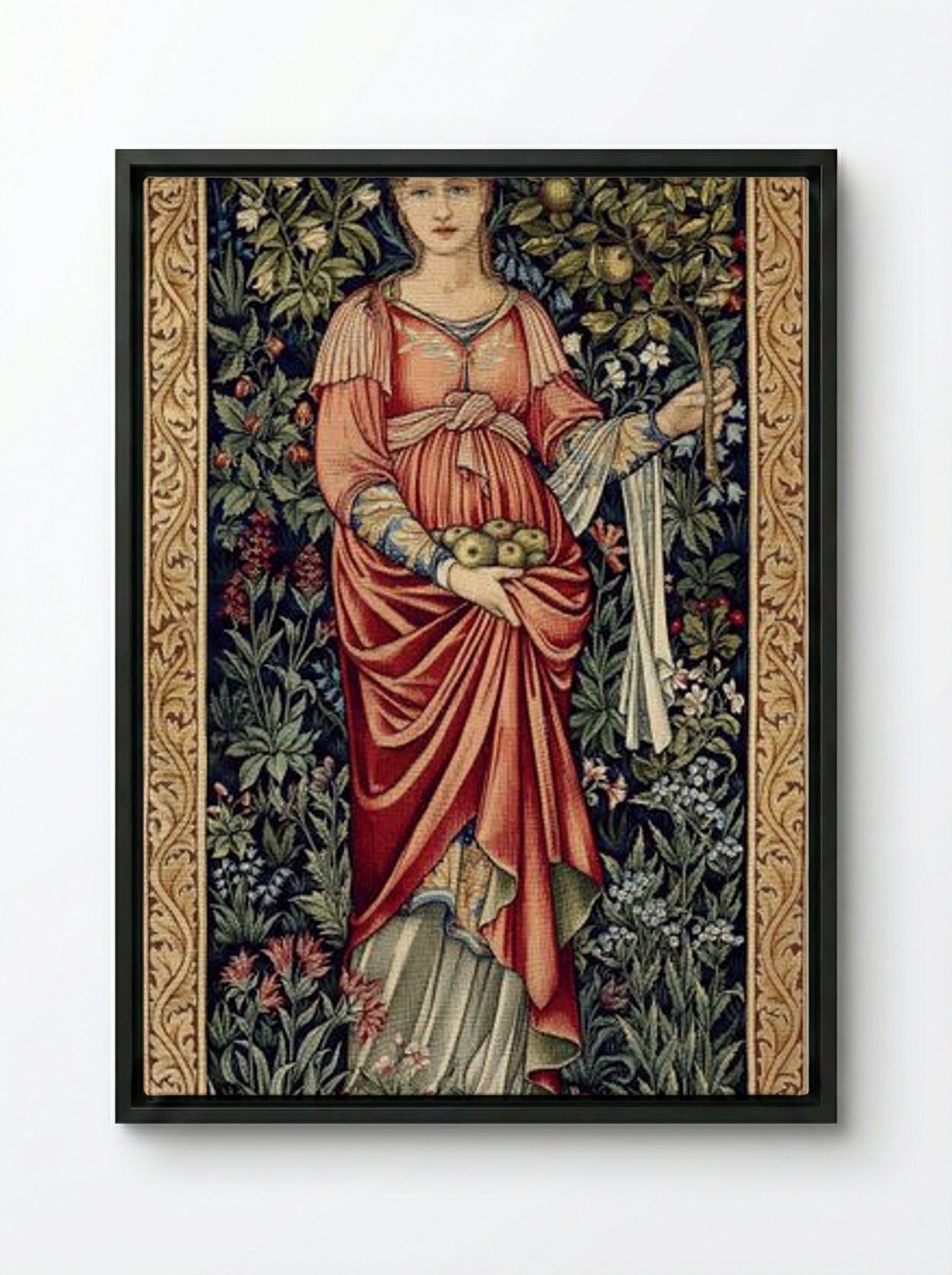 Pomona - Edward Burne-Jones - Framed Canvas Black