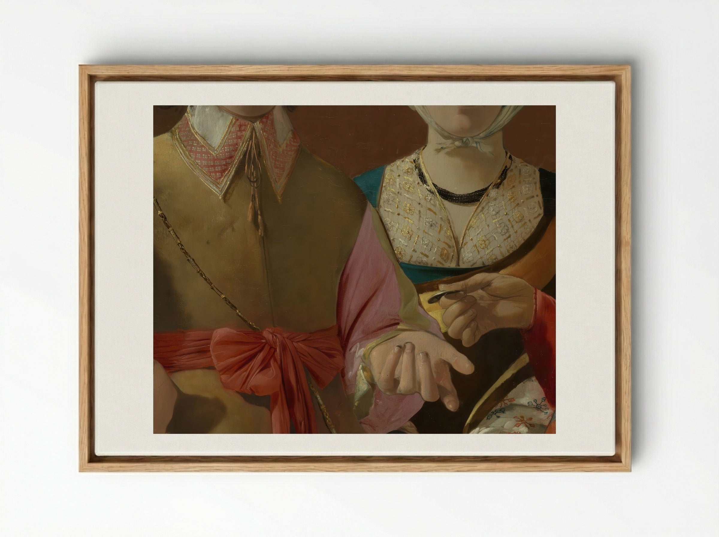 The Fortune Teller - Georges de La Tour - Framed Canvas Wood