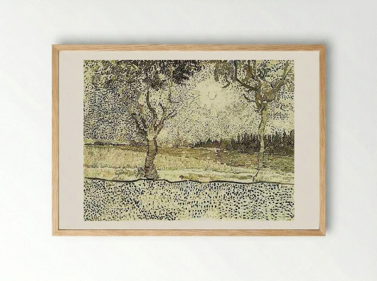 The Road to Tarascon - Vincent van Gogh - Framed Print Wood