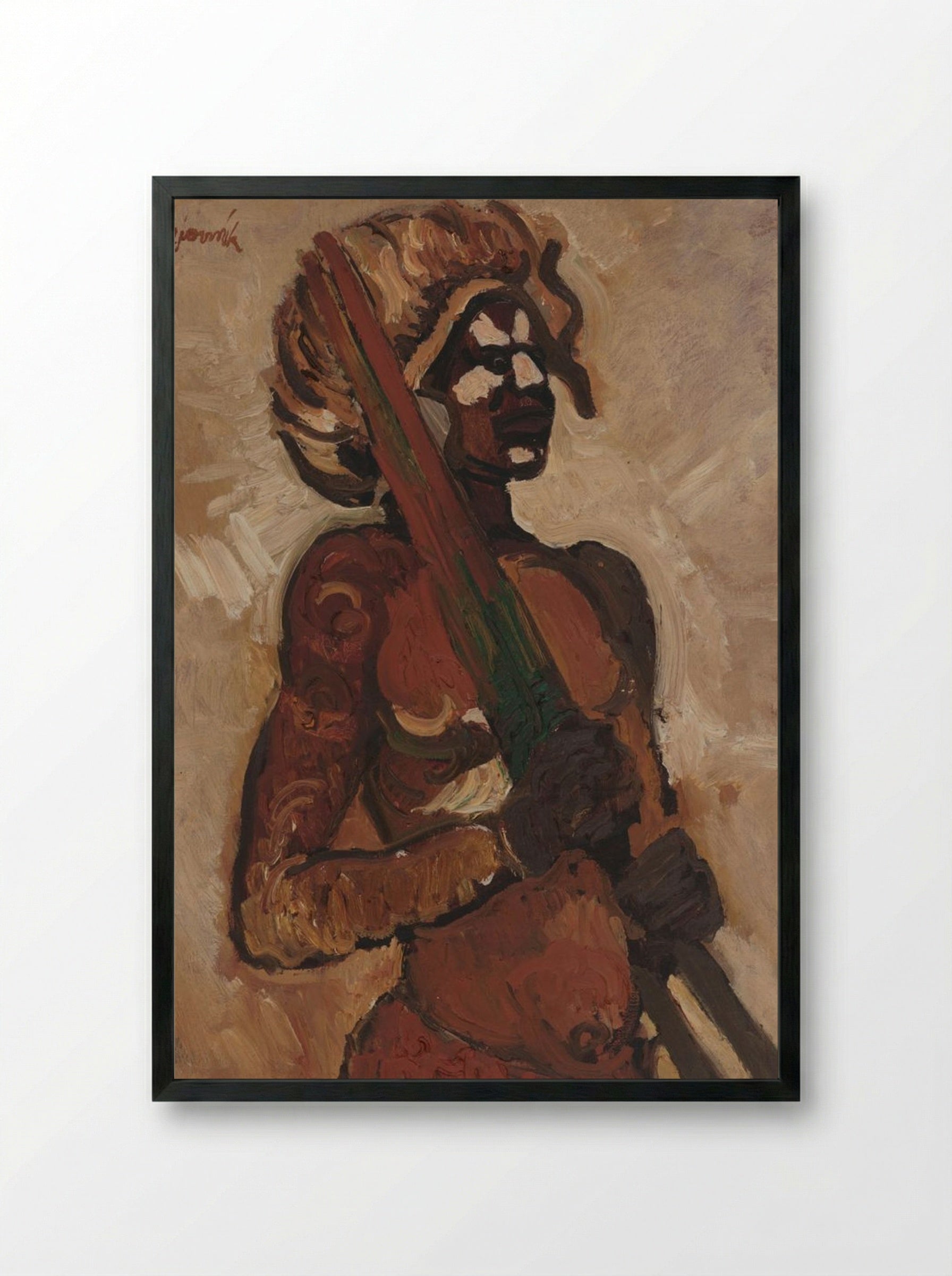 Black Warrior - Cyprián Majerník - Framed Print Black