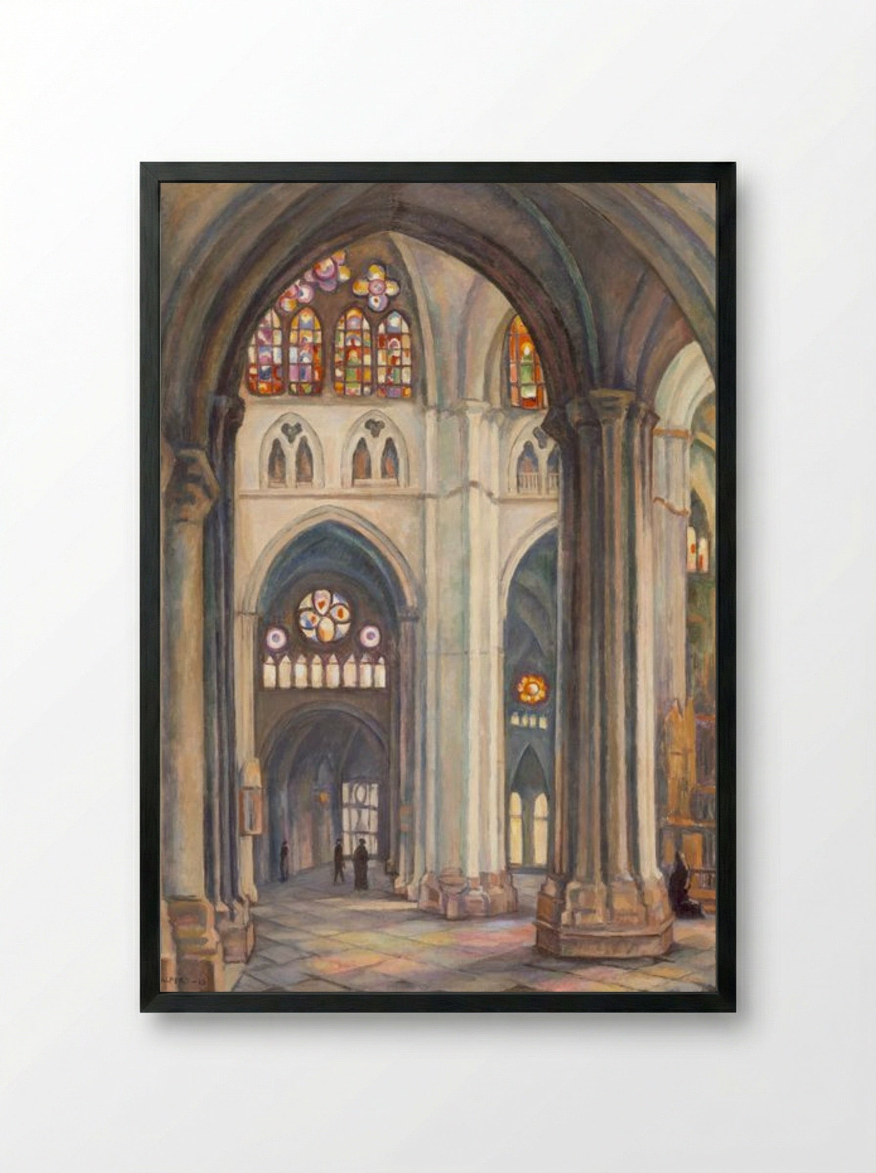 Toledo Cathedral - Samuel Halpert - Framed Print Black