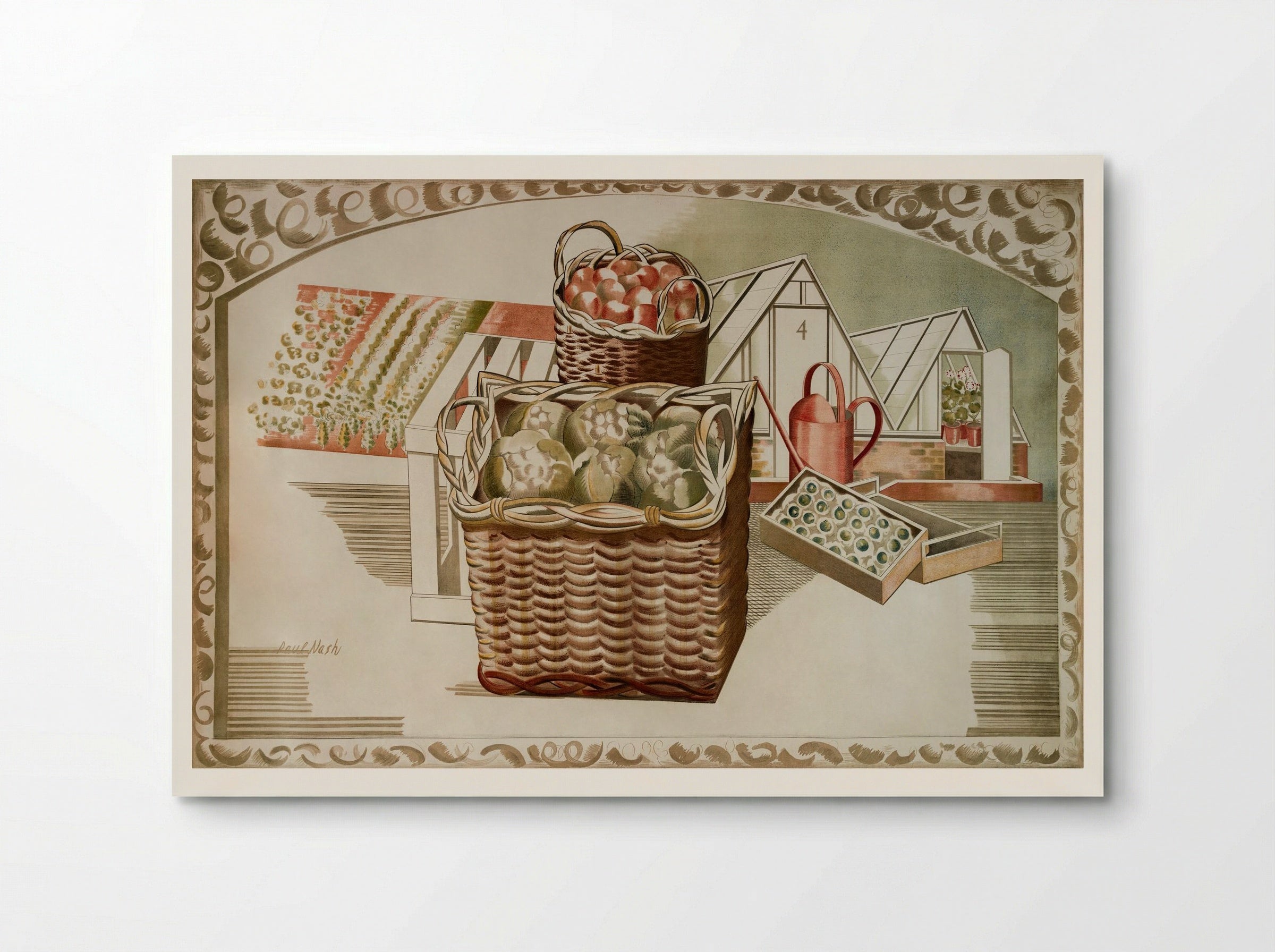 Fruit Gardens and Orchard - Paul Nash - Poster
