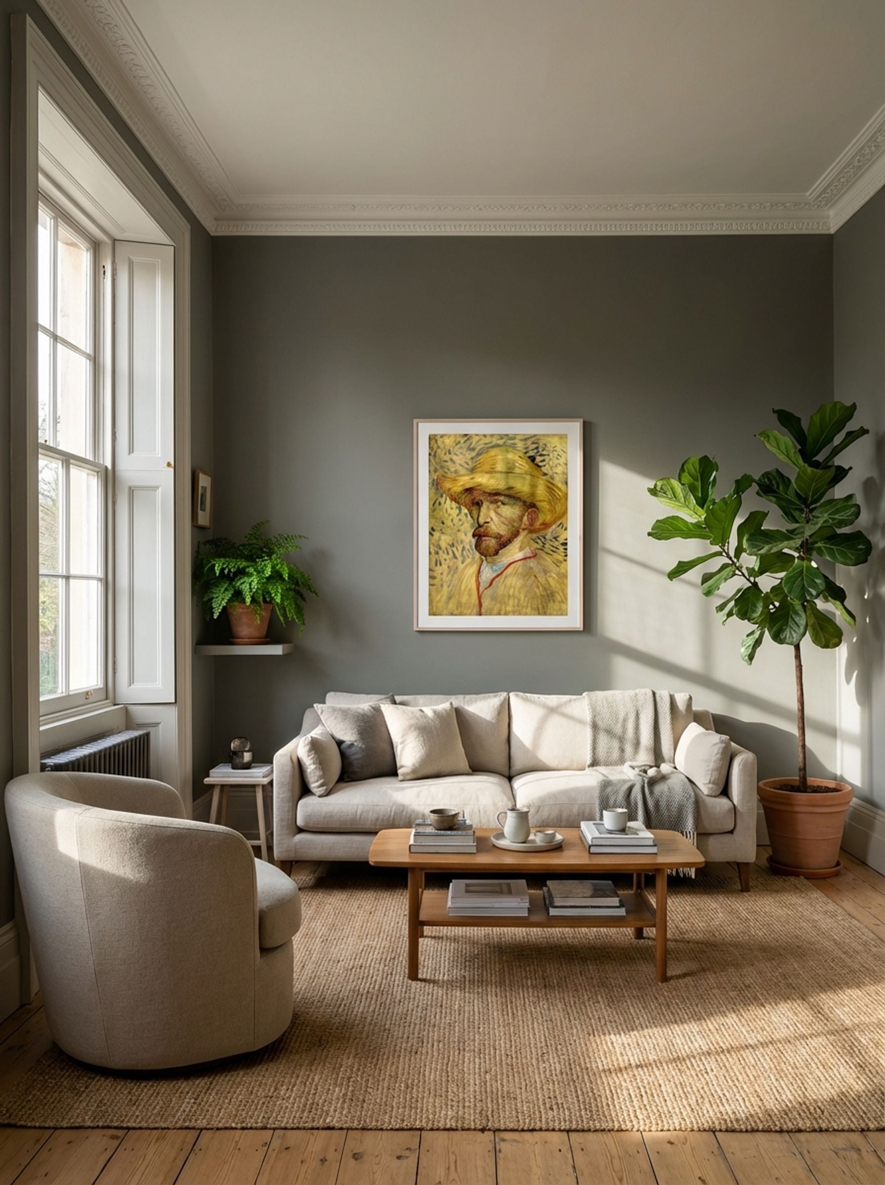 Self-Portrait with Straw Hat - Vincent van Gogh - Lifestyle