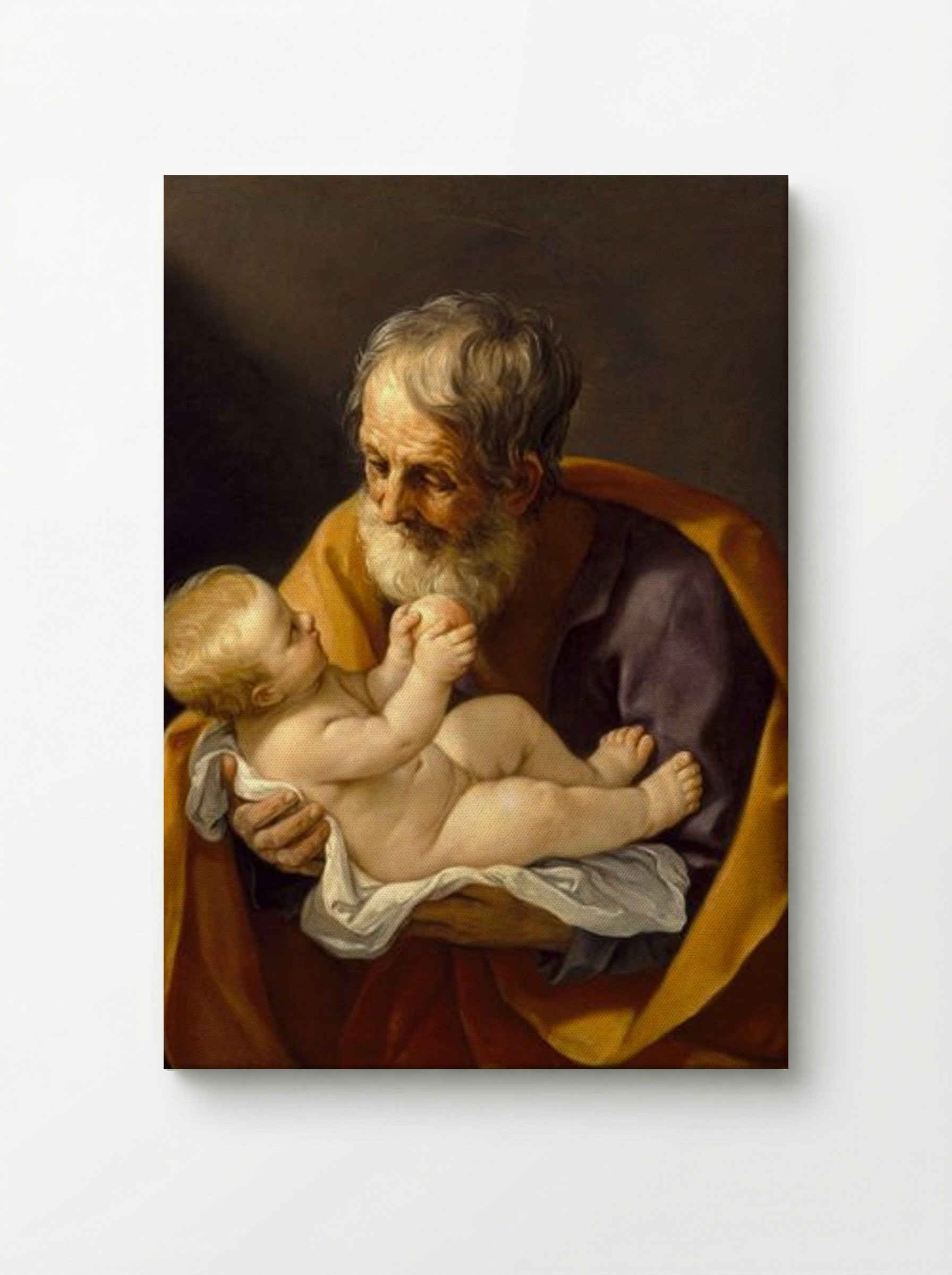 Saint Joseph and the Christ Child - Guido Reni - Canvas
