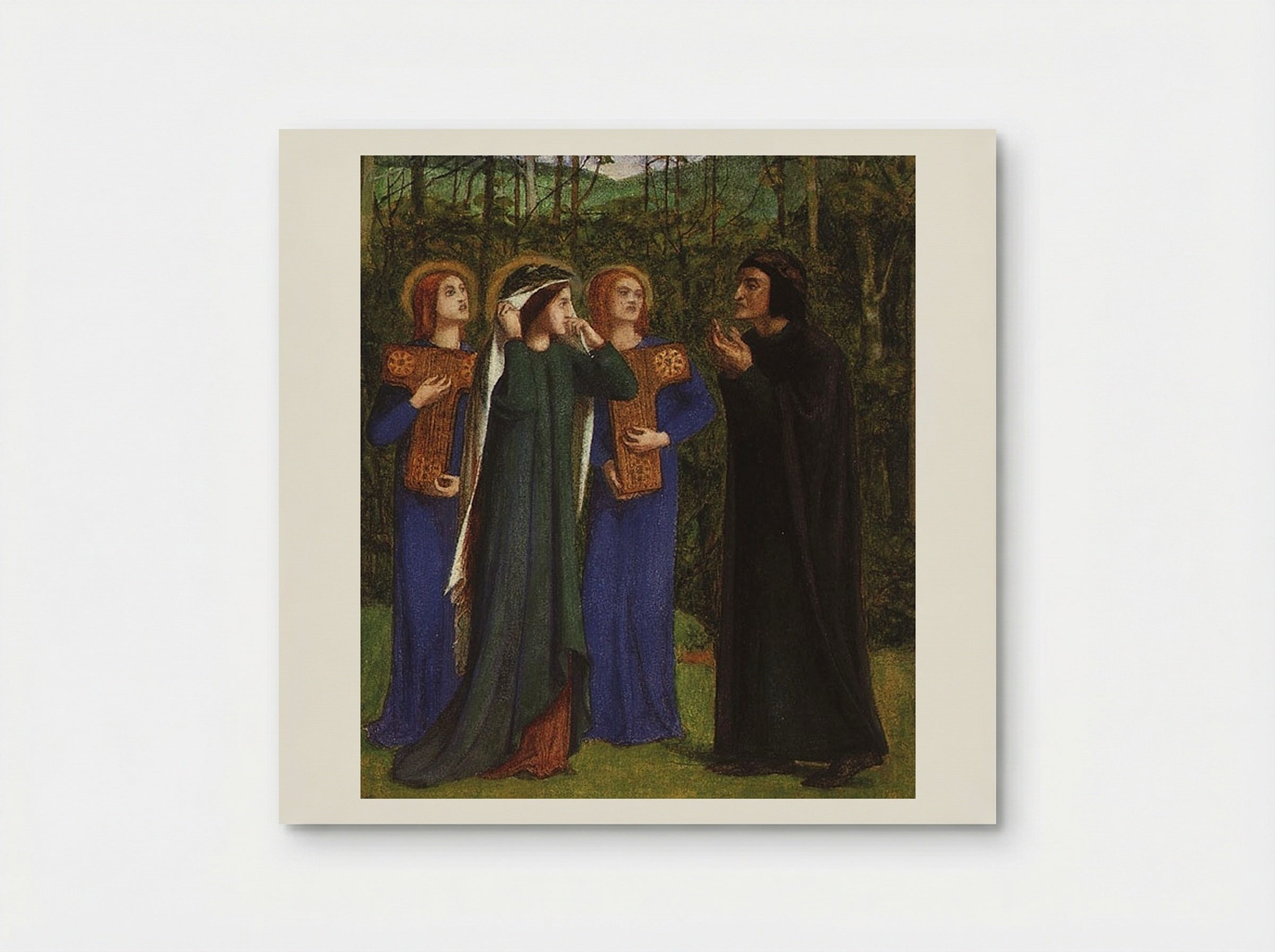 The Meeting of Dante and Beatrice in Paradise - William Blake - Poster
