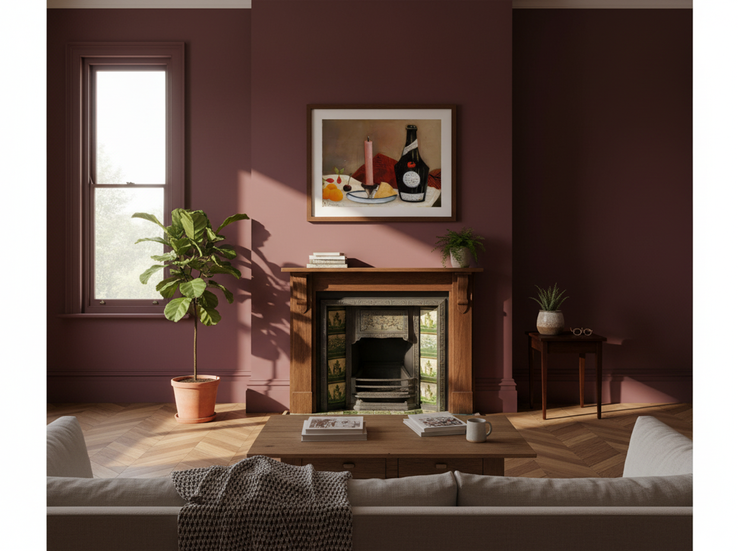 The Pink Candle by Henri Rousseau – Naïve Art Still Life Print - Lifestyle