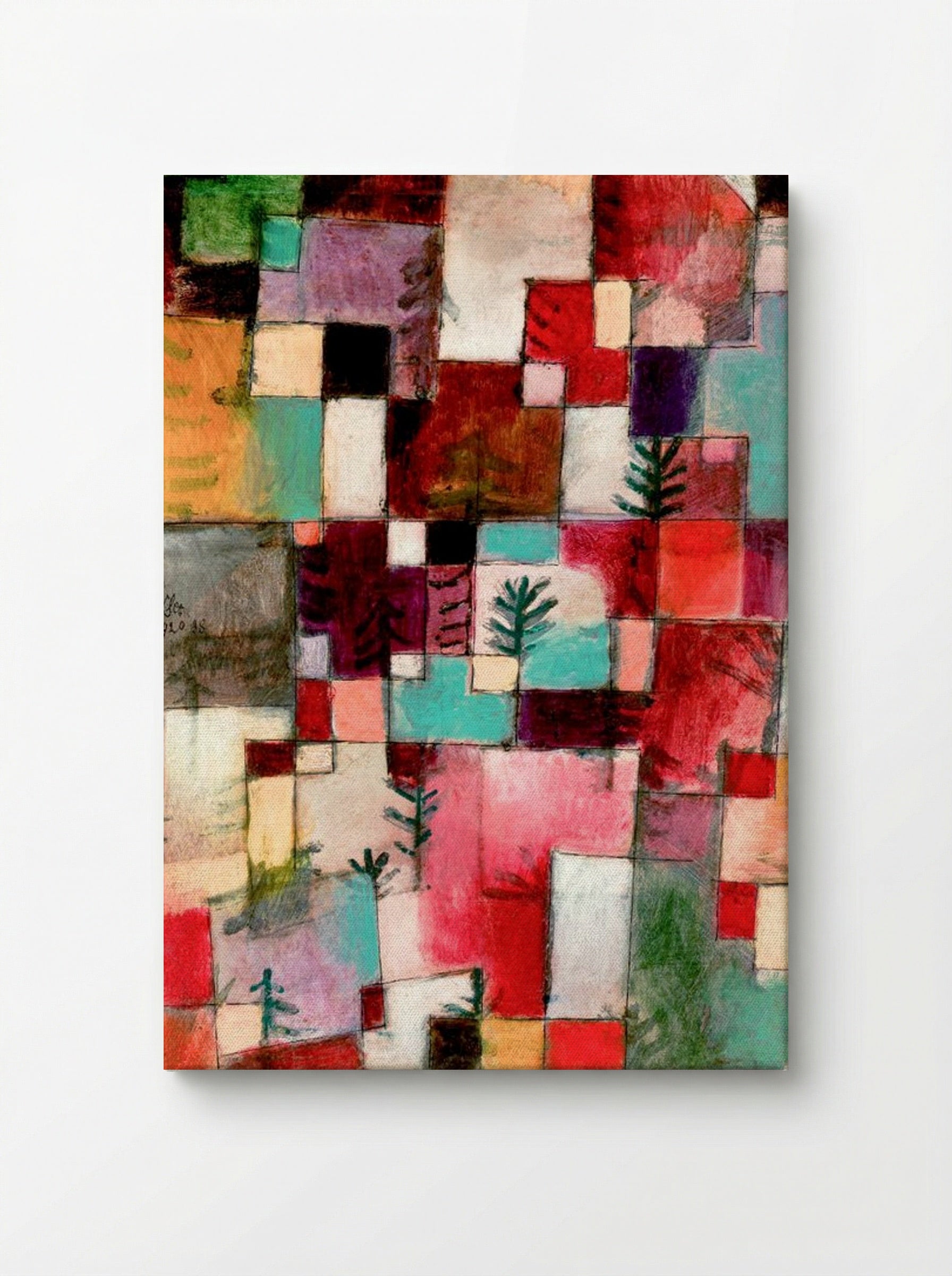 Red, Green and Violet-Yellow Rhythms - Paul Klee - Canvas