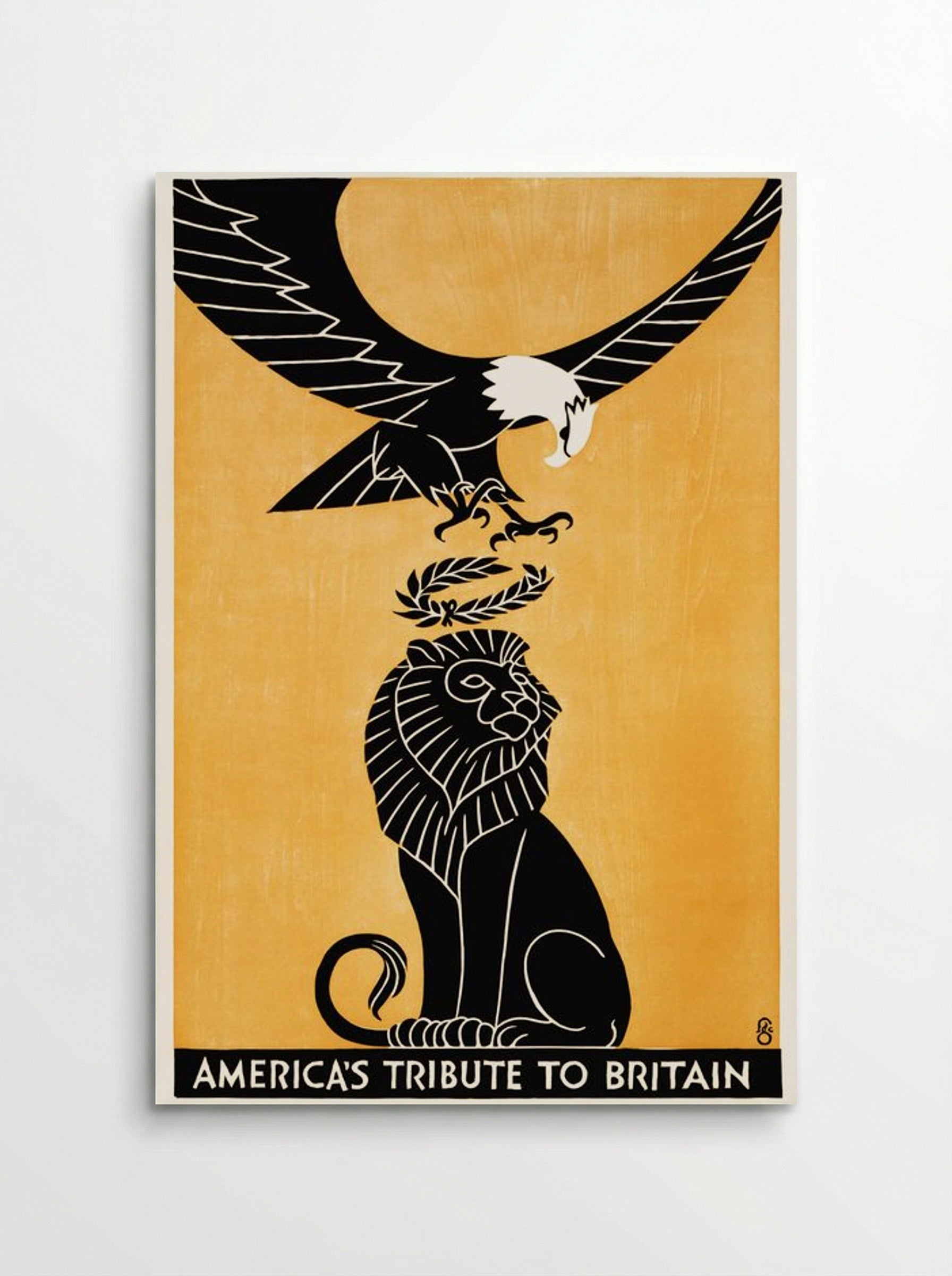 America's Tribute to Britain - Fred G. Cooper - Poster