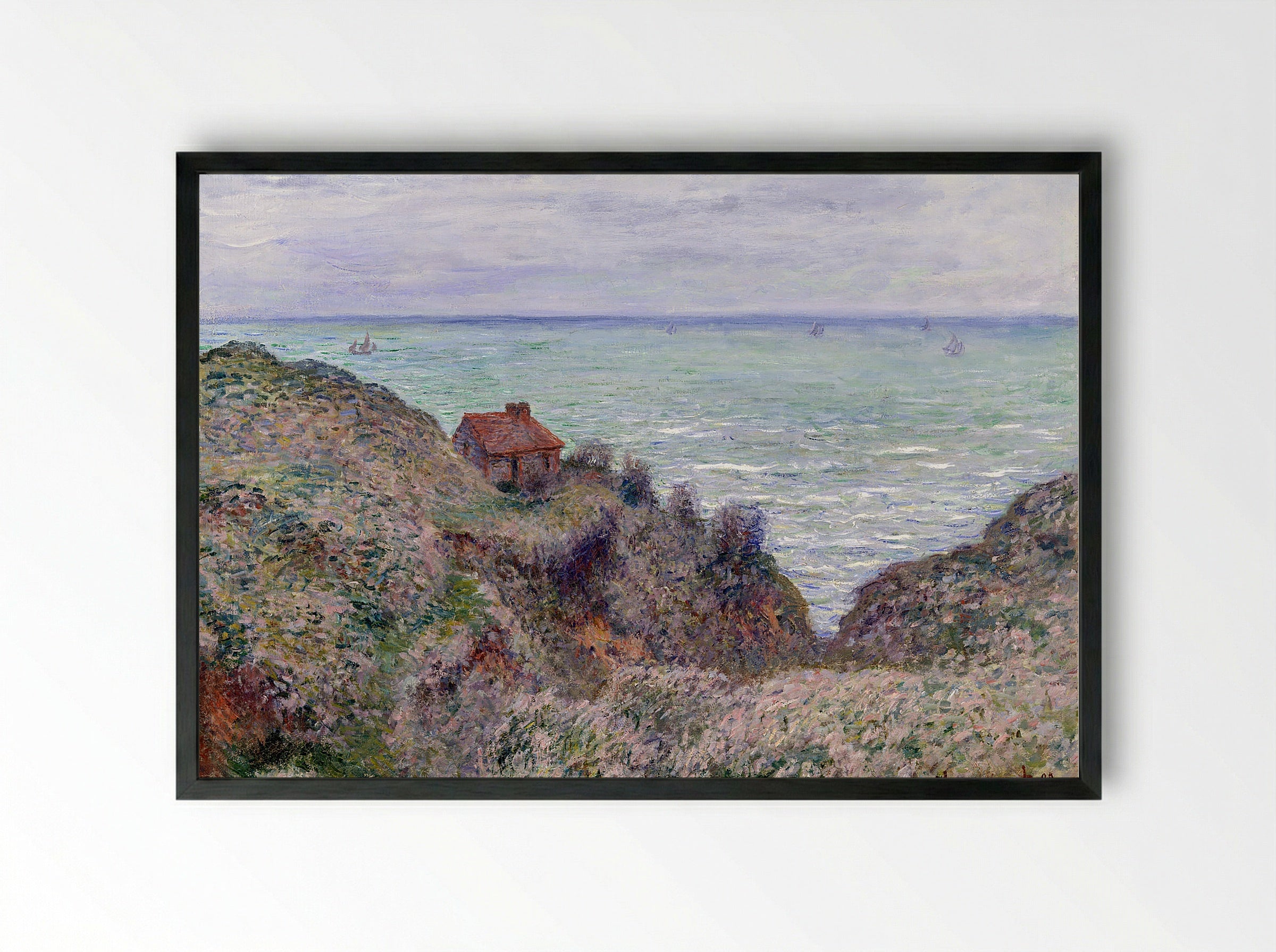 La Maison du Douanier, Varengeville - Claude Monet - Framed Print Black