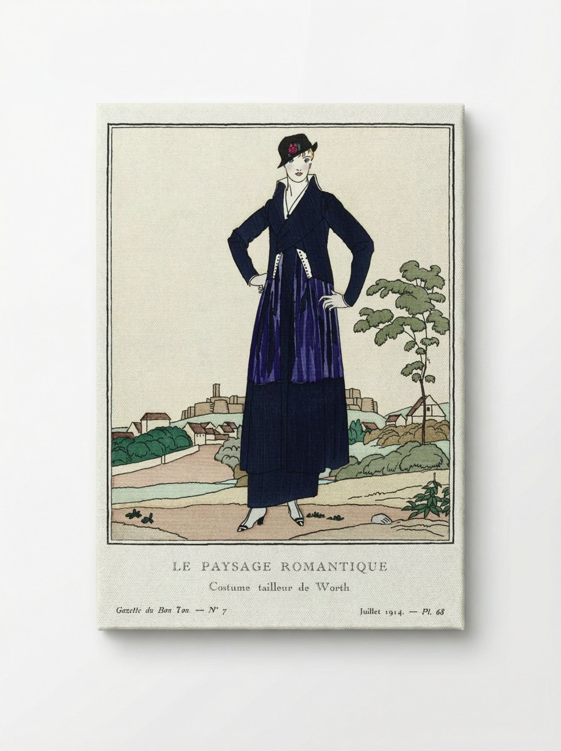 Le Paysage Romantique, Costume Tailleur de Worth - Bernard Boutet de Monvel - Canvas