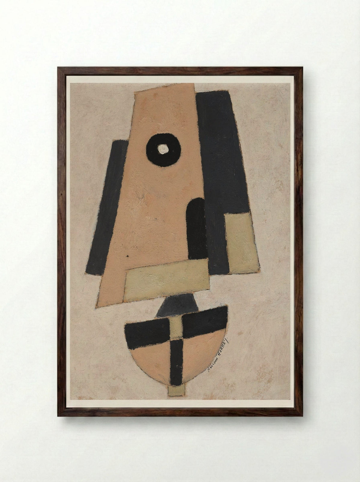 Movement, Bermuda - Marsden Hartley - Framed Print Dark Wood