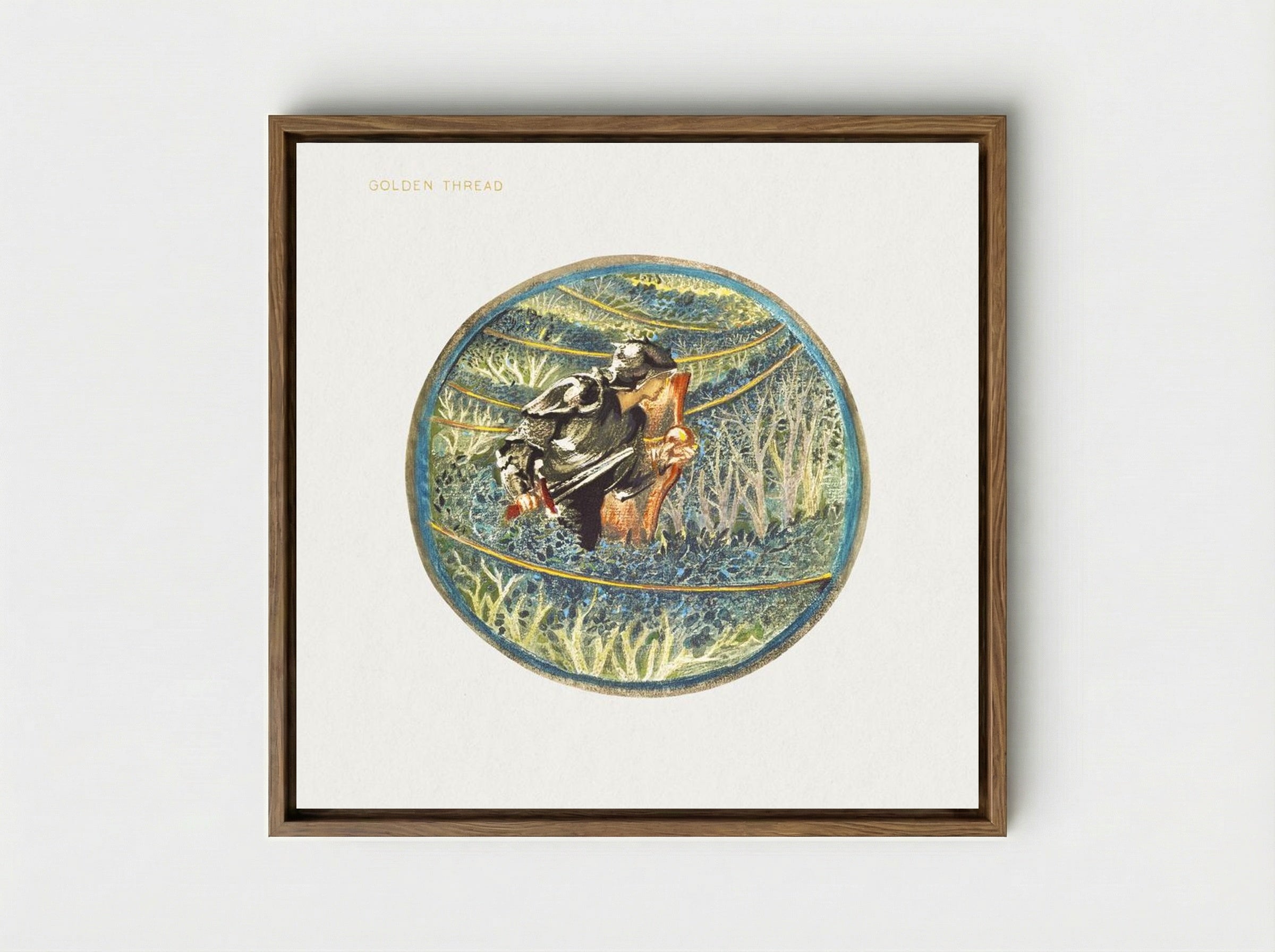 Golden Thread from The Flower Book - Edward Burne-Jones - Framed Canvas Wood