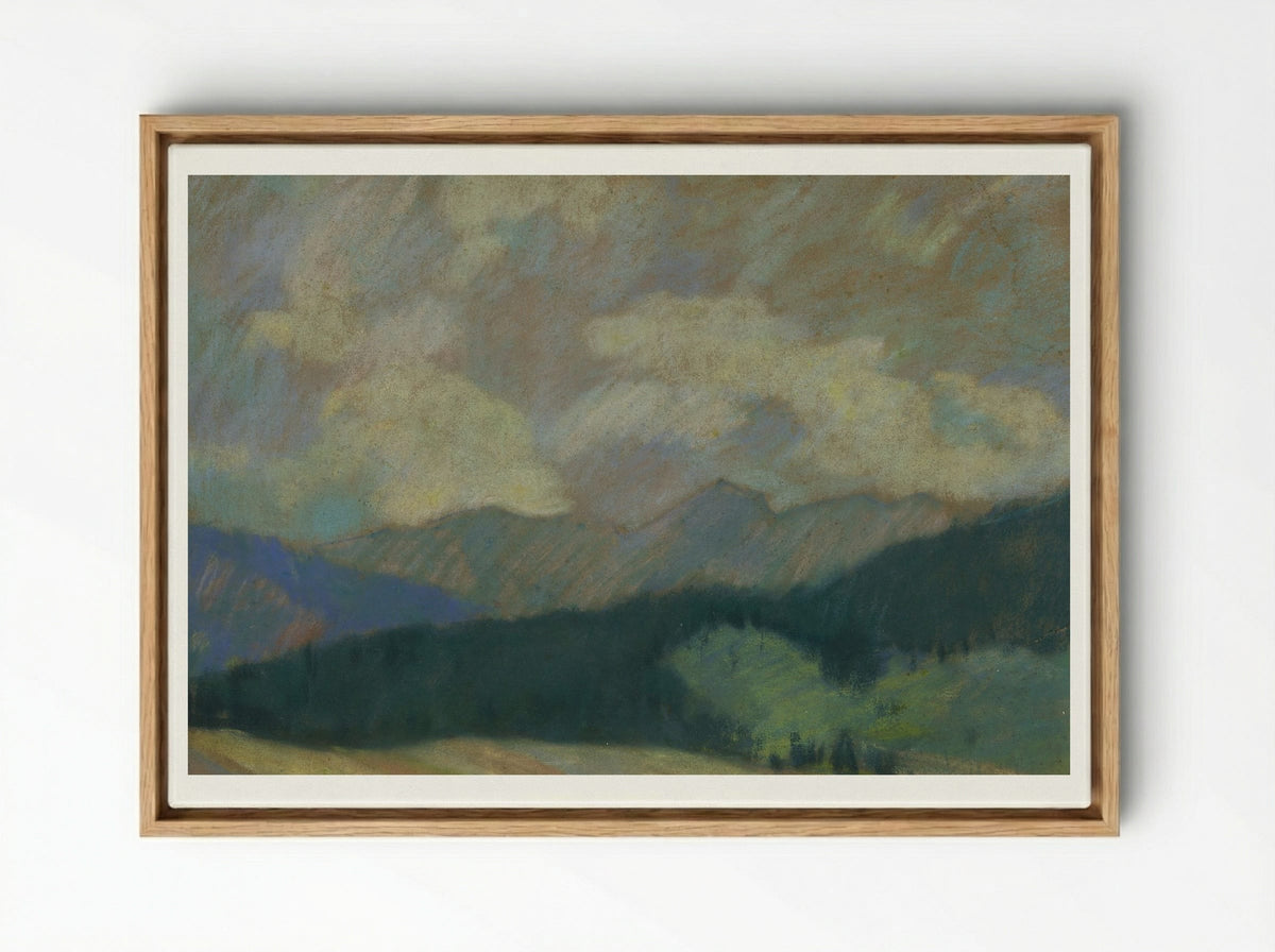 Mountain Landscape - Zolo Palugyay - Framed Canvas Wood