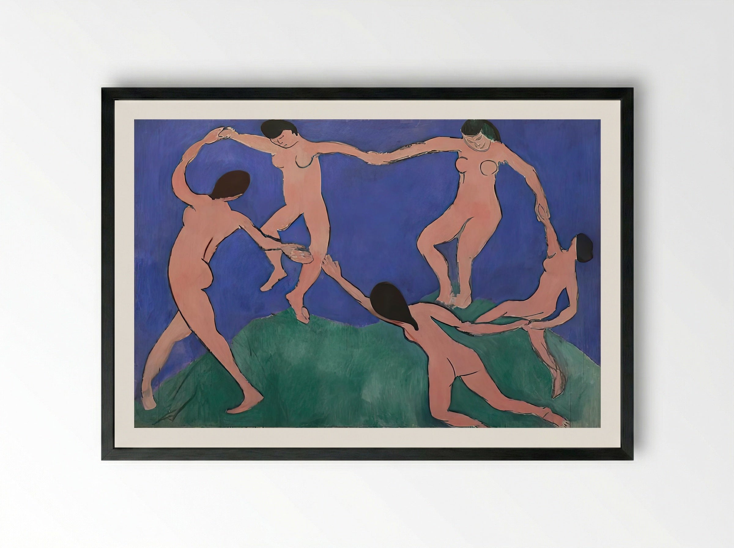 Dance I by Henri Matisse – Fauvist Figurative Movement Print - Framed Print Black