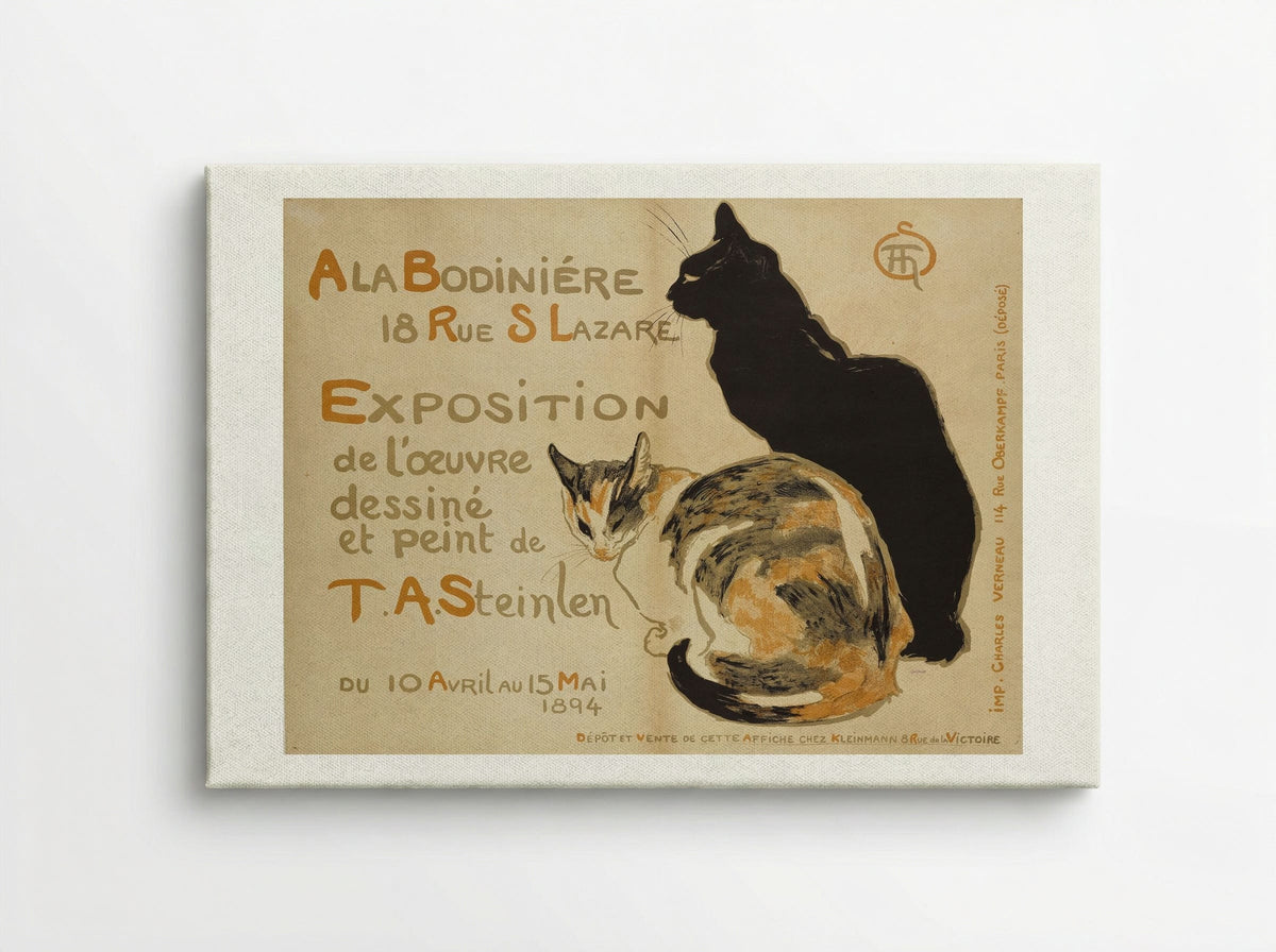 A la Bodinière, 18 Rue St. Lazare - Théophile Steinlen - Canvas