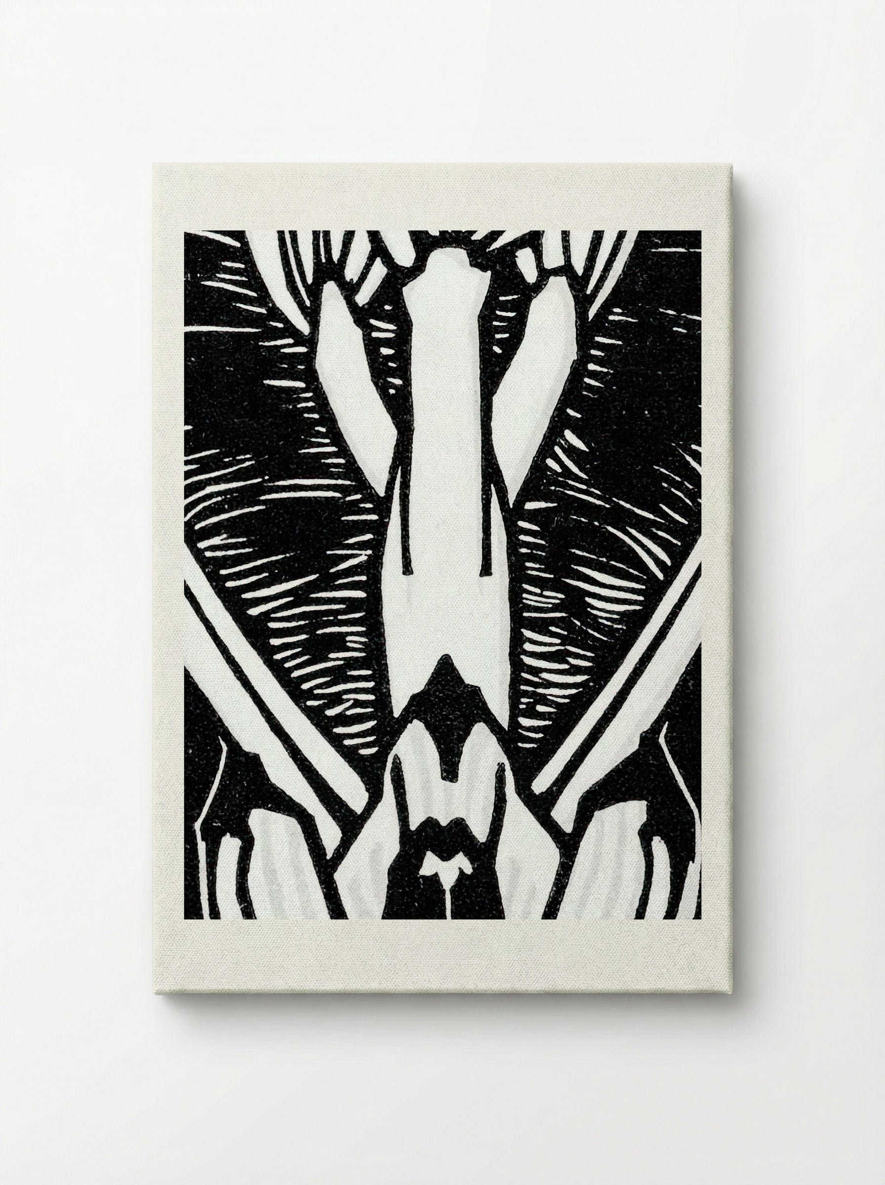 April (Floral Woodcut) - Julie de Graag - Canvas