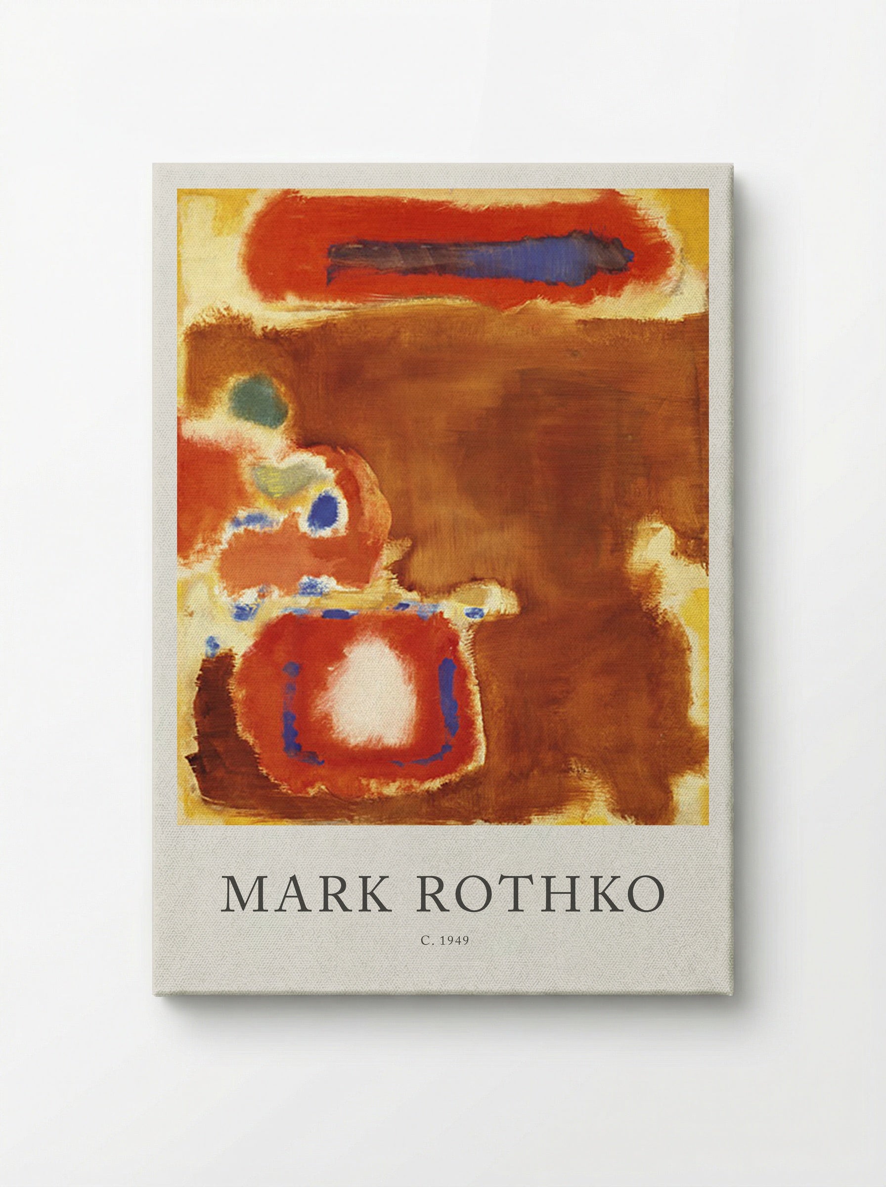 Untitled (Brown, Red and Blue) - Mark Rothko - Canvas