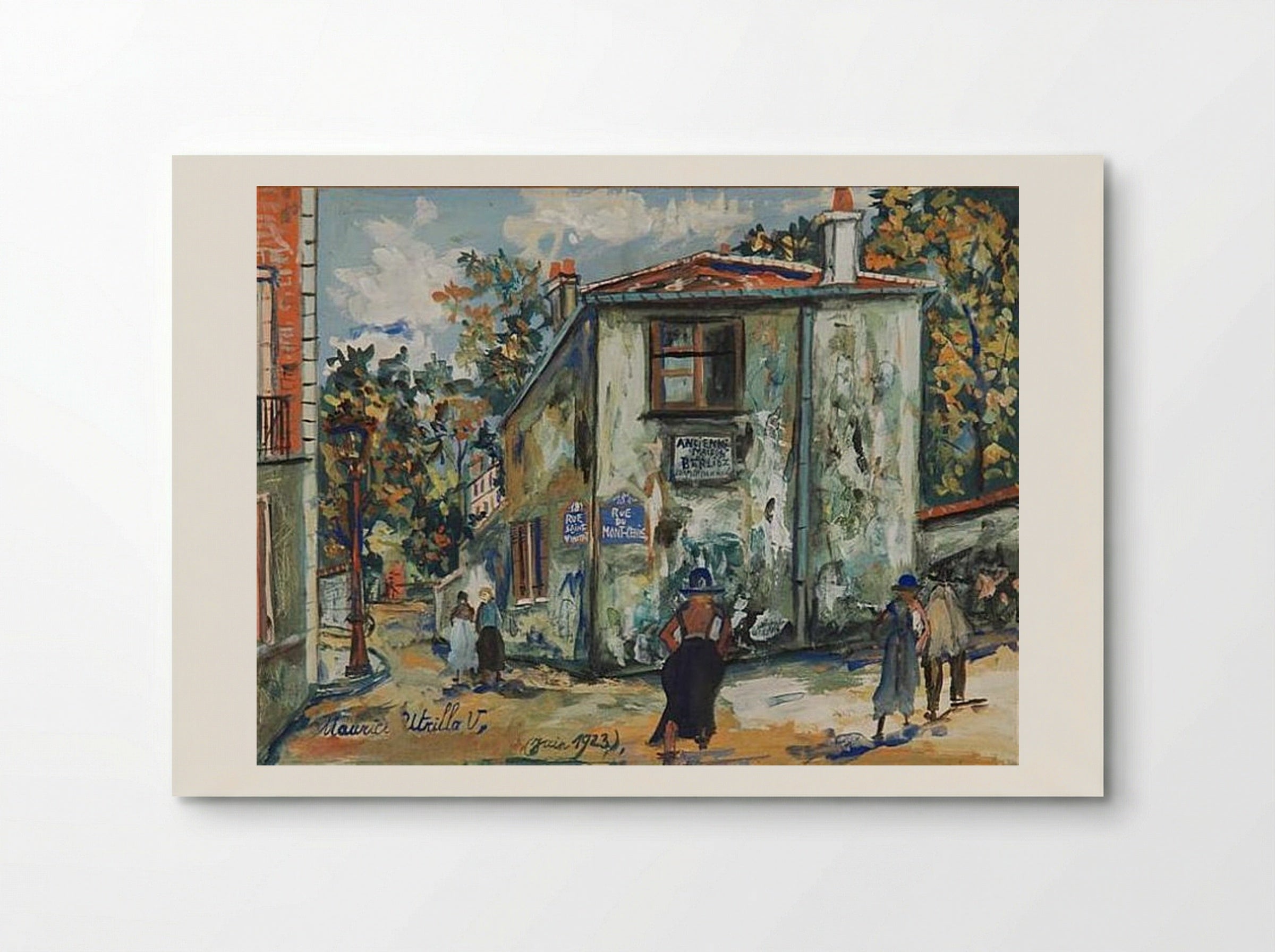 Rue du Mont-Cenis - Maurice Utrillo - Poster