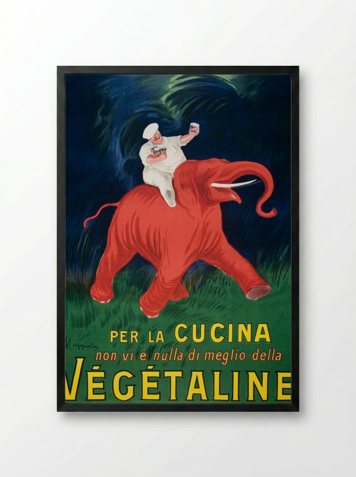 Vegetaline - Leonetto Cappiello - Framed Print Black