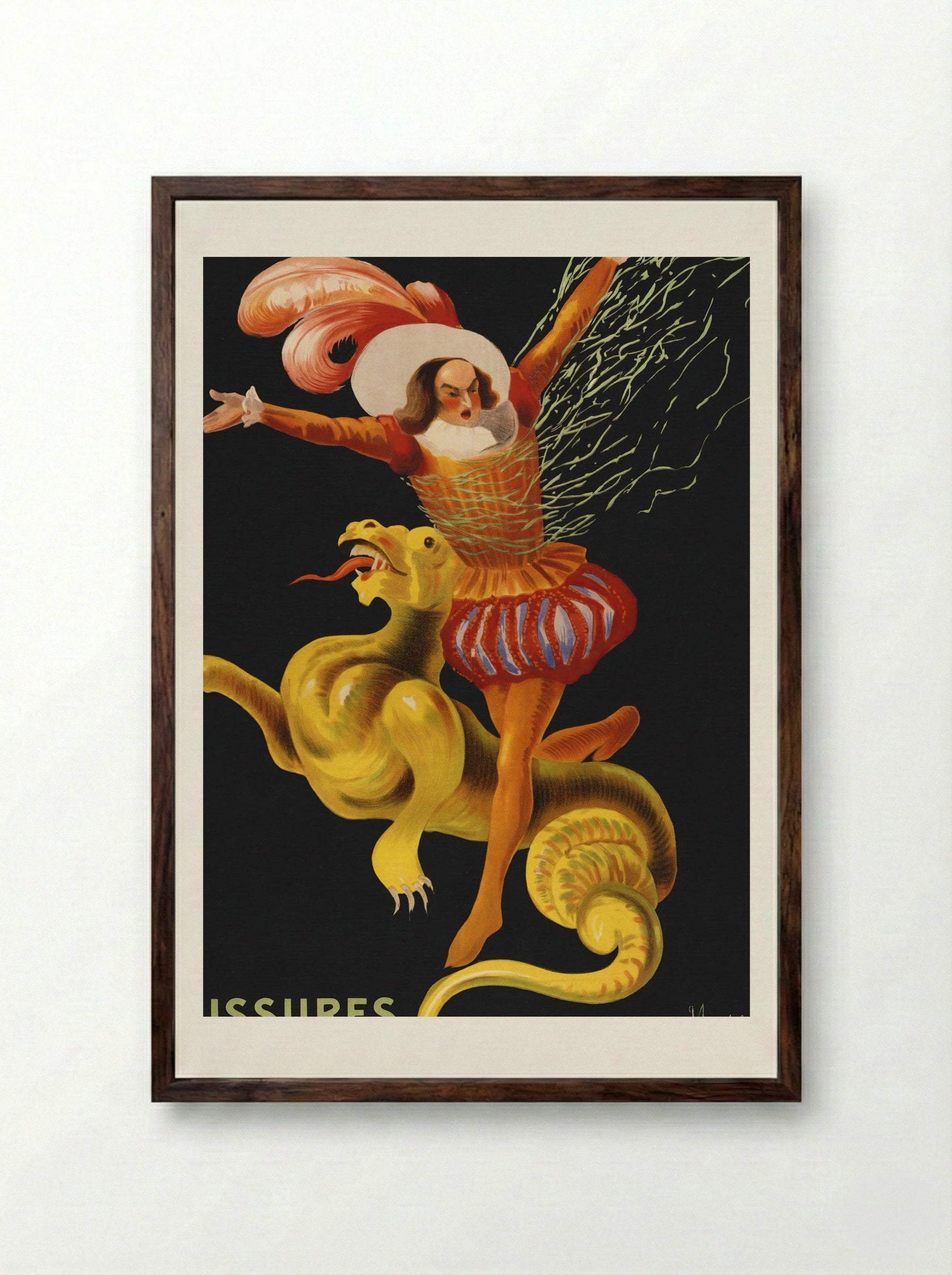 Chaussures Perrouin Frères, Nantes - Leonetto Cappiello - Framed Print Dark Wood