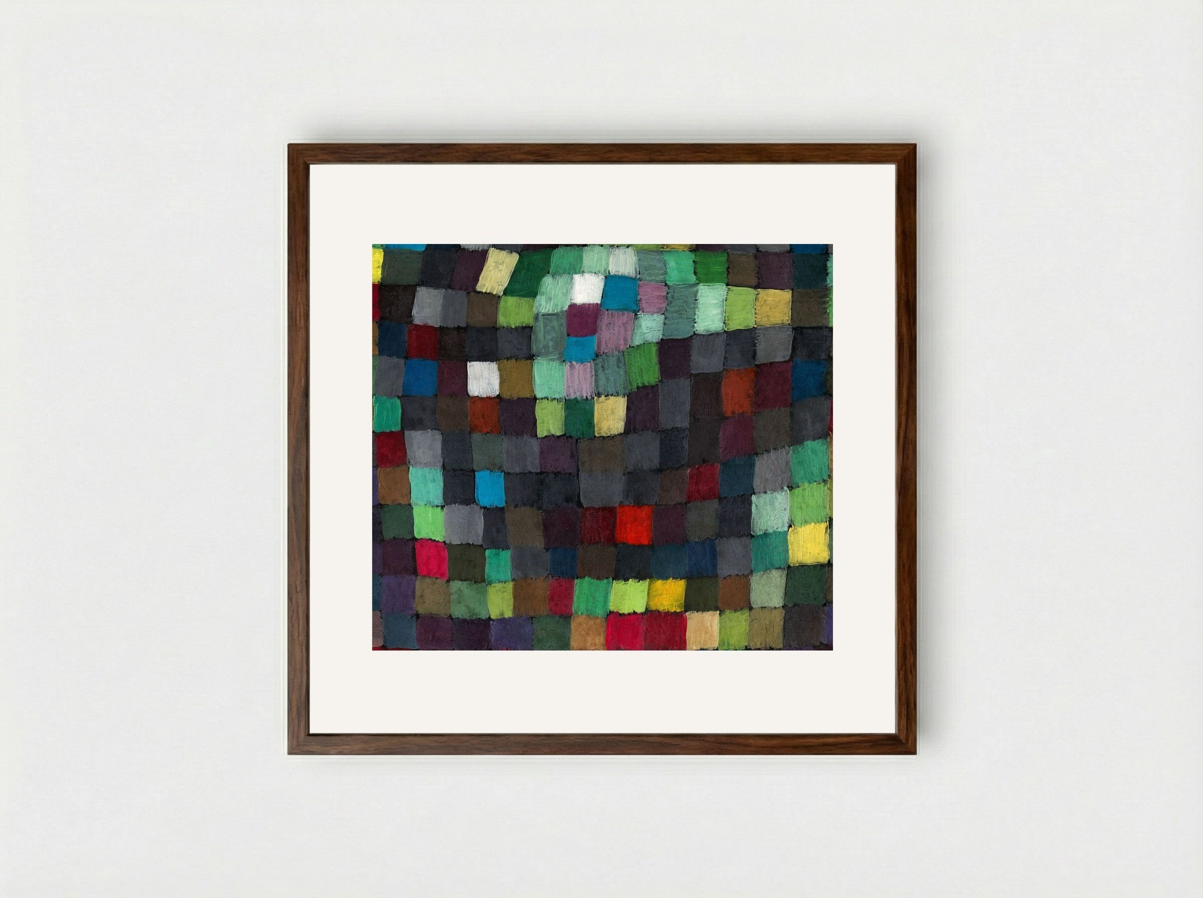 May Picture - Paul Klee - Framed Print Dark Wood