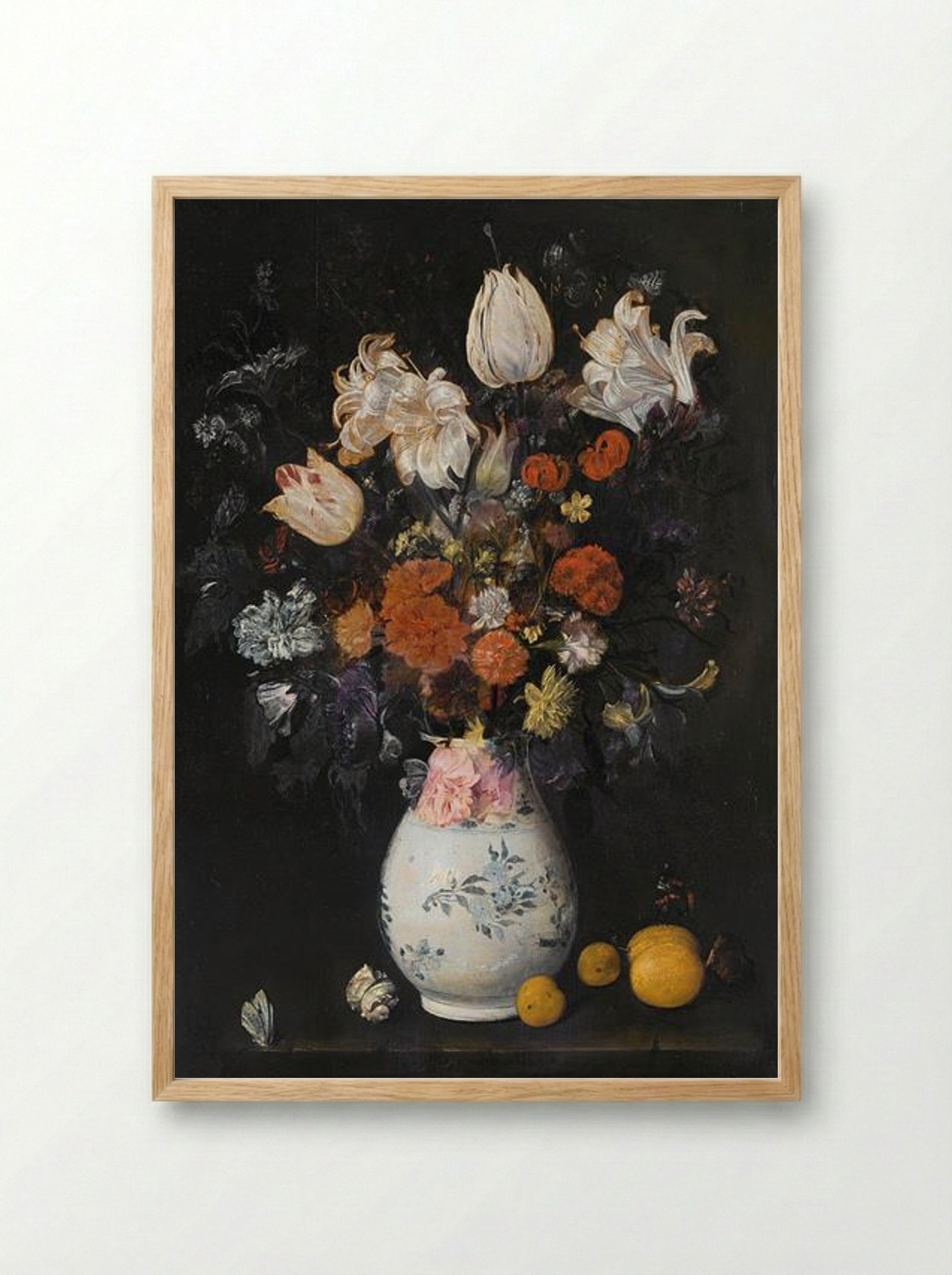 Flowers in a Vase - Judith Leyster - Framed Print Wood