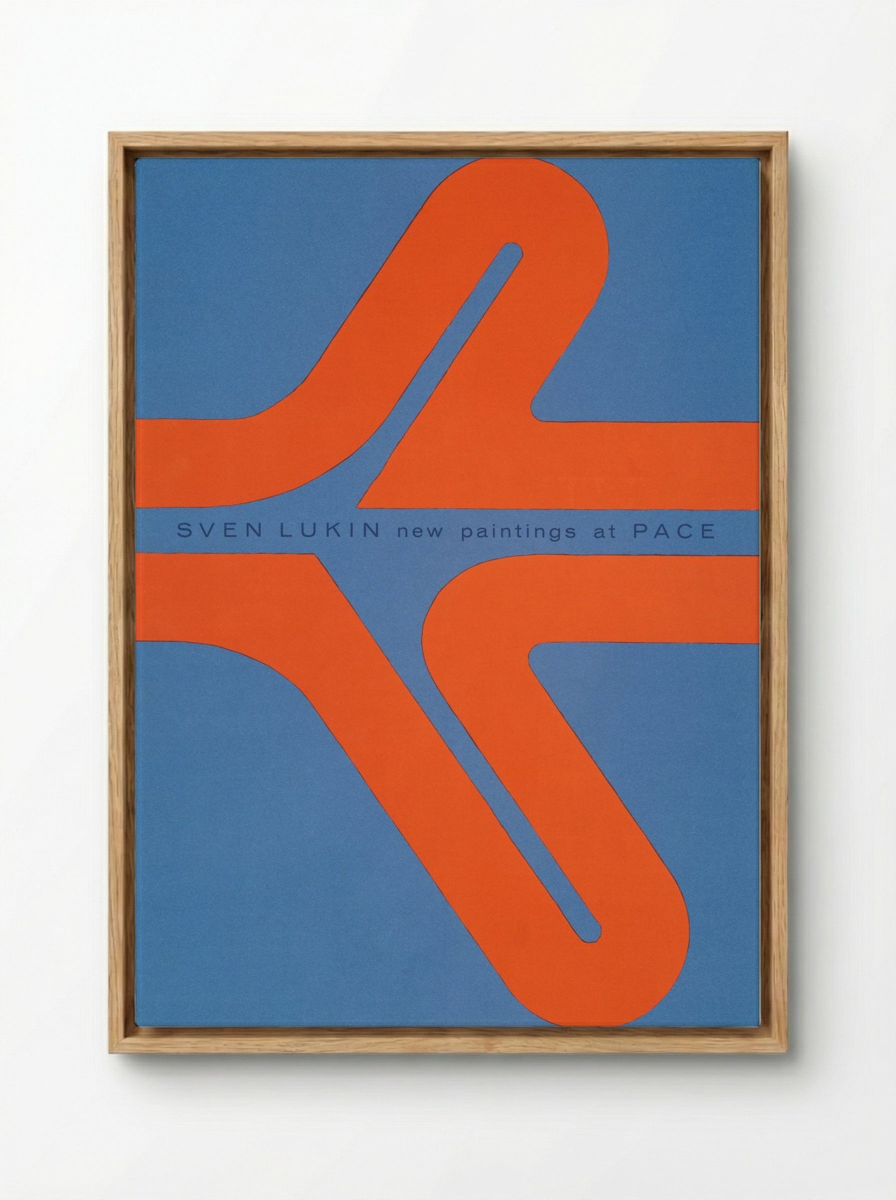 New Paintings at Pace (Exhibition Poster) - Sven Lukin - Framed Canvas Wood