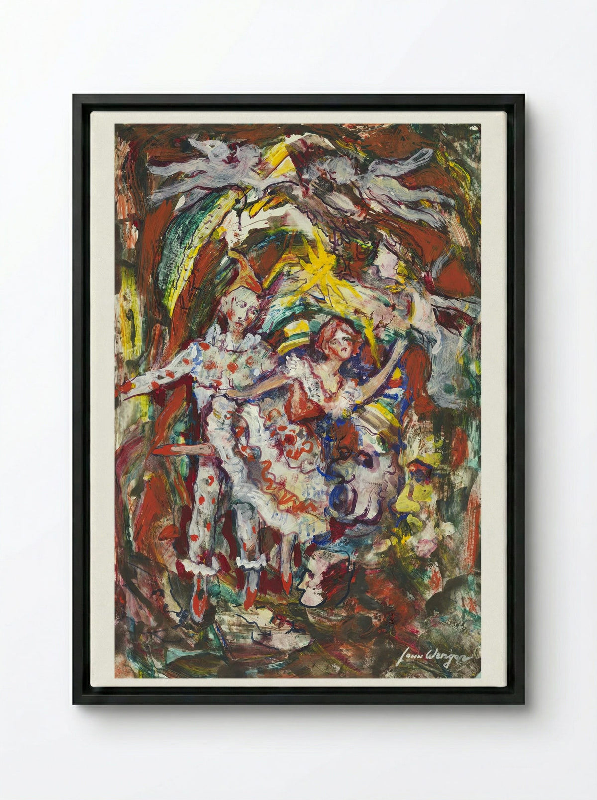 Sketch for Petrouchka by Stravinsky - Léon Wengier - Framed Canvas Black