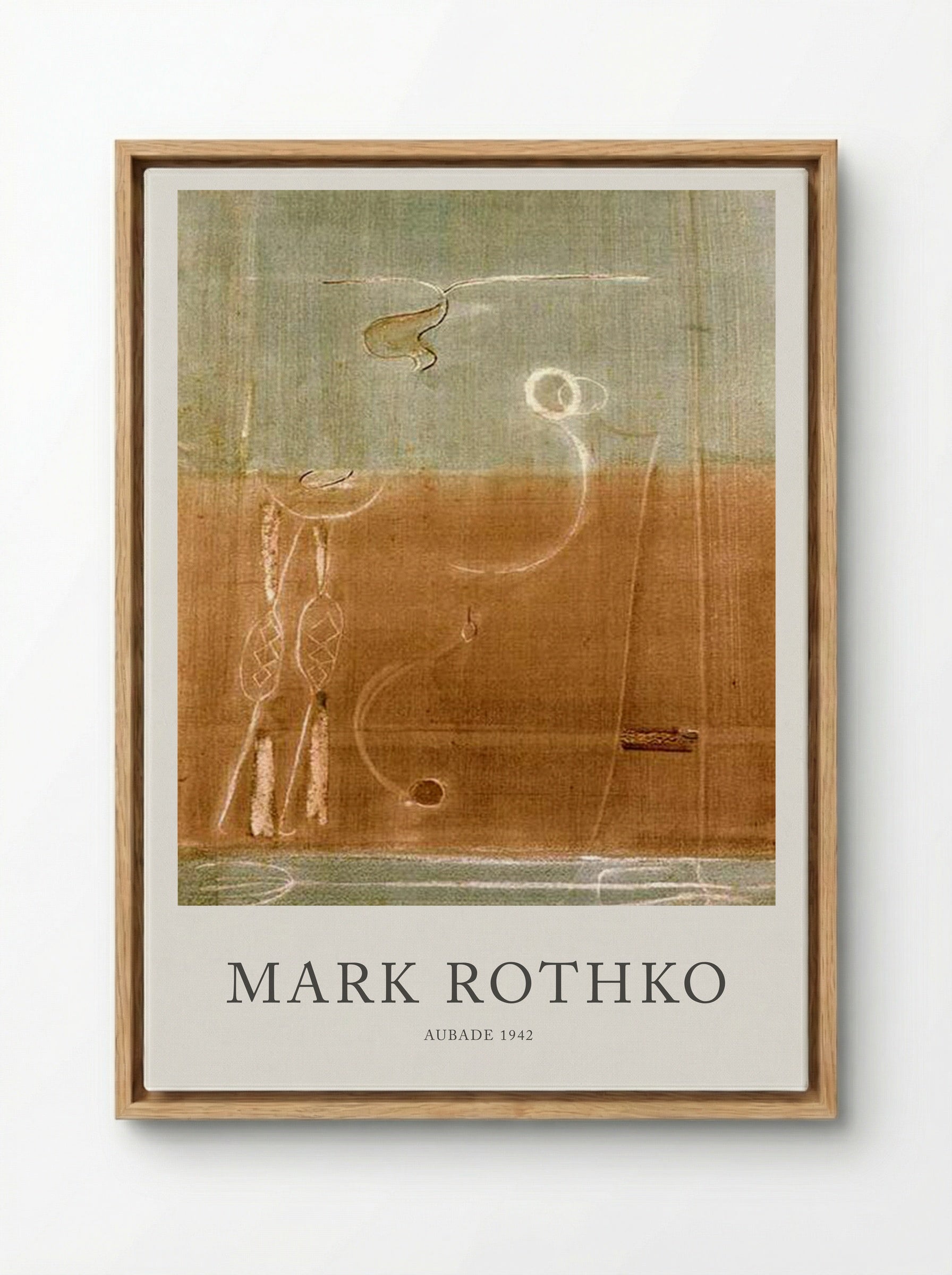 Aubade - Mark Rothko - Framed Canvas Wood
