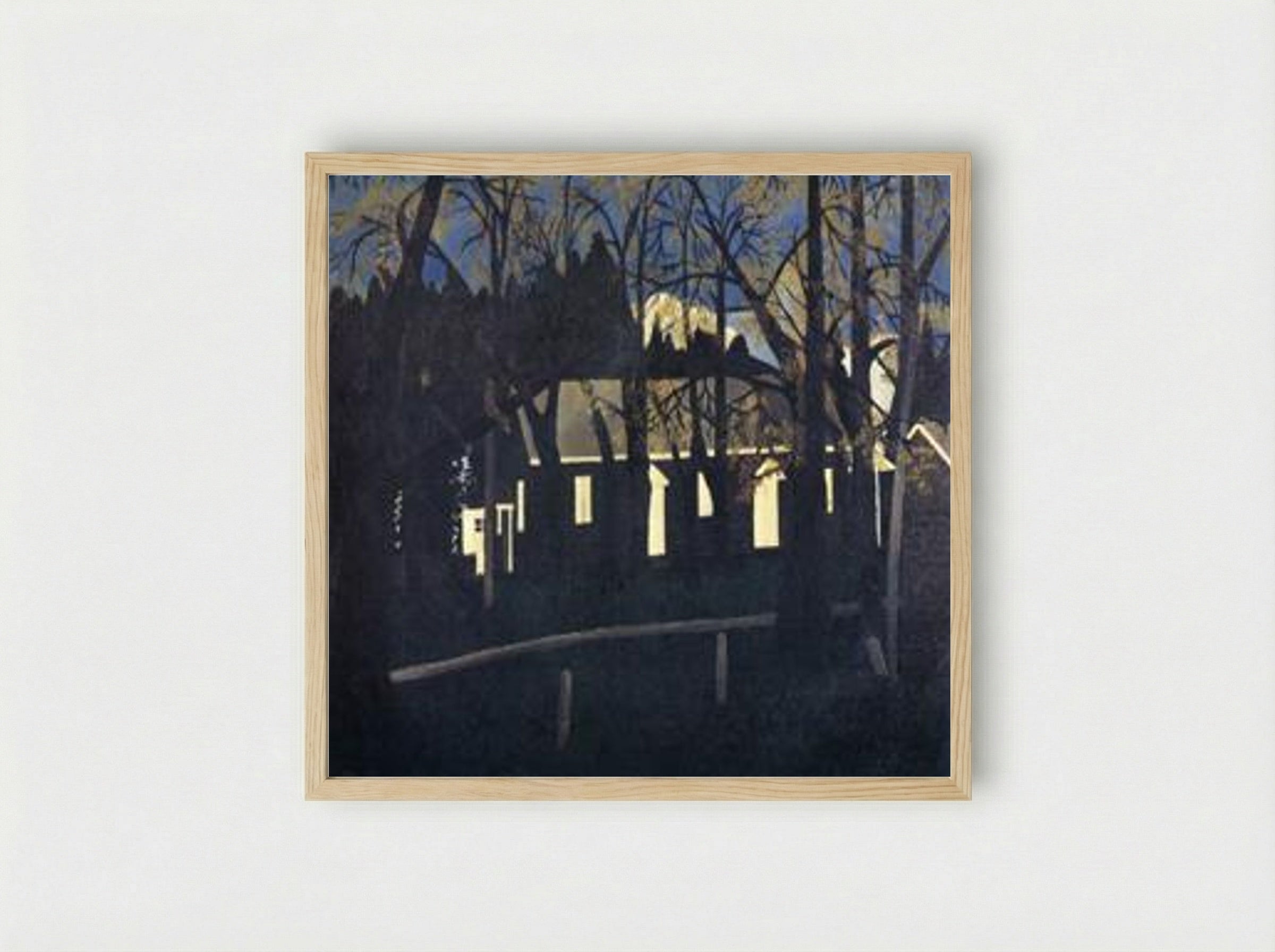 Birmingham Meeting House IV - Horace Pippin - Framed Print Wood